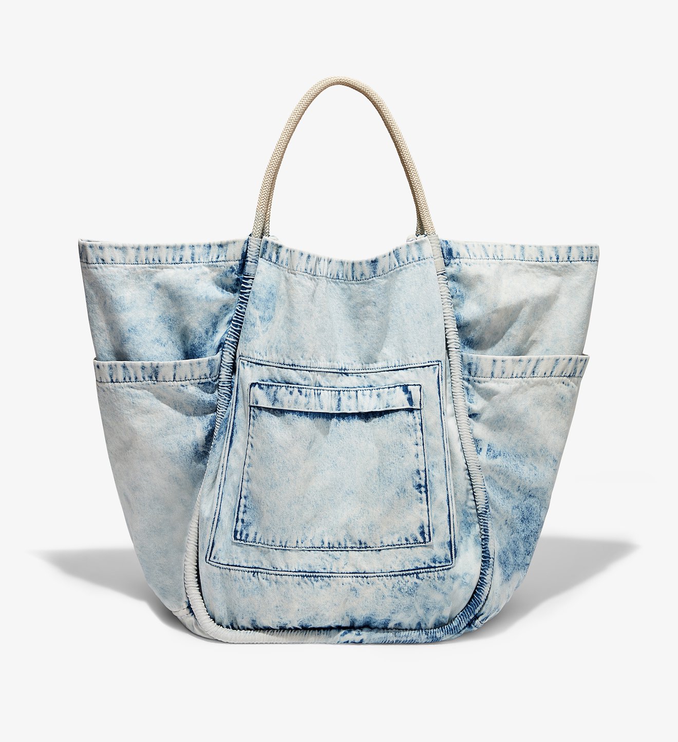 Light Acid Denim XXL Tote