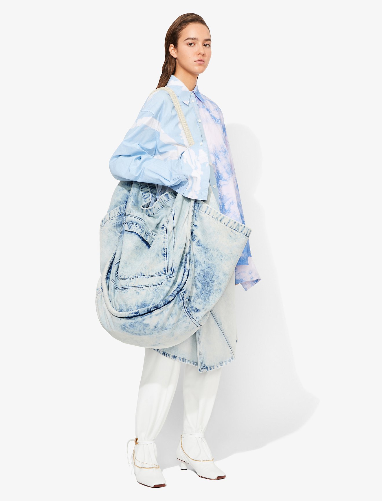 Light Acid Denim XXL Tote #2