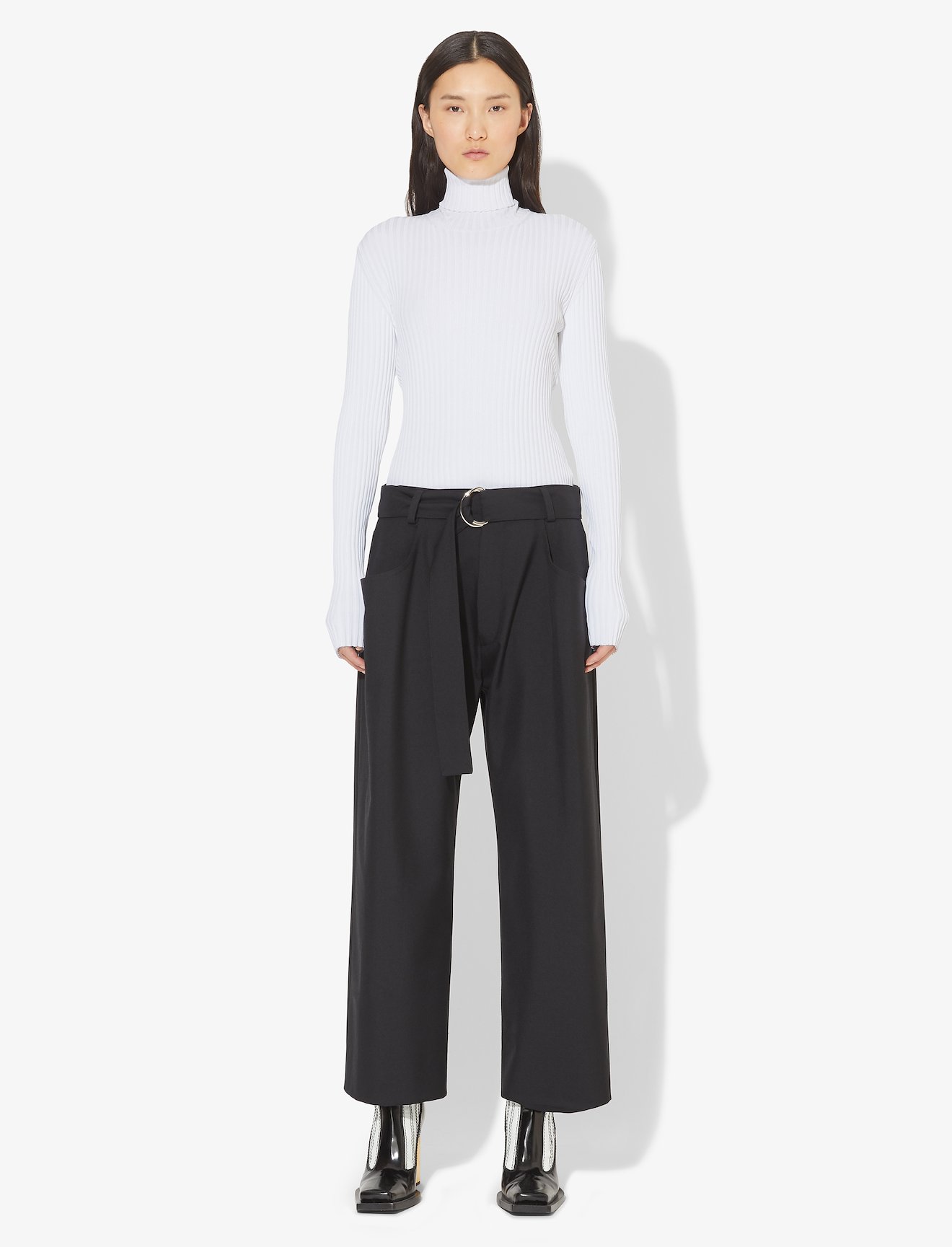 Lightweight Ribbed Turtleneck #1