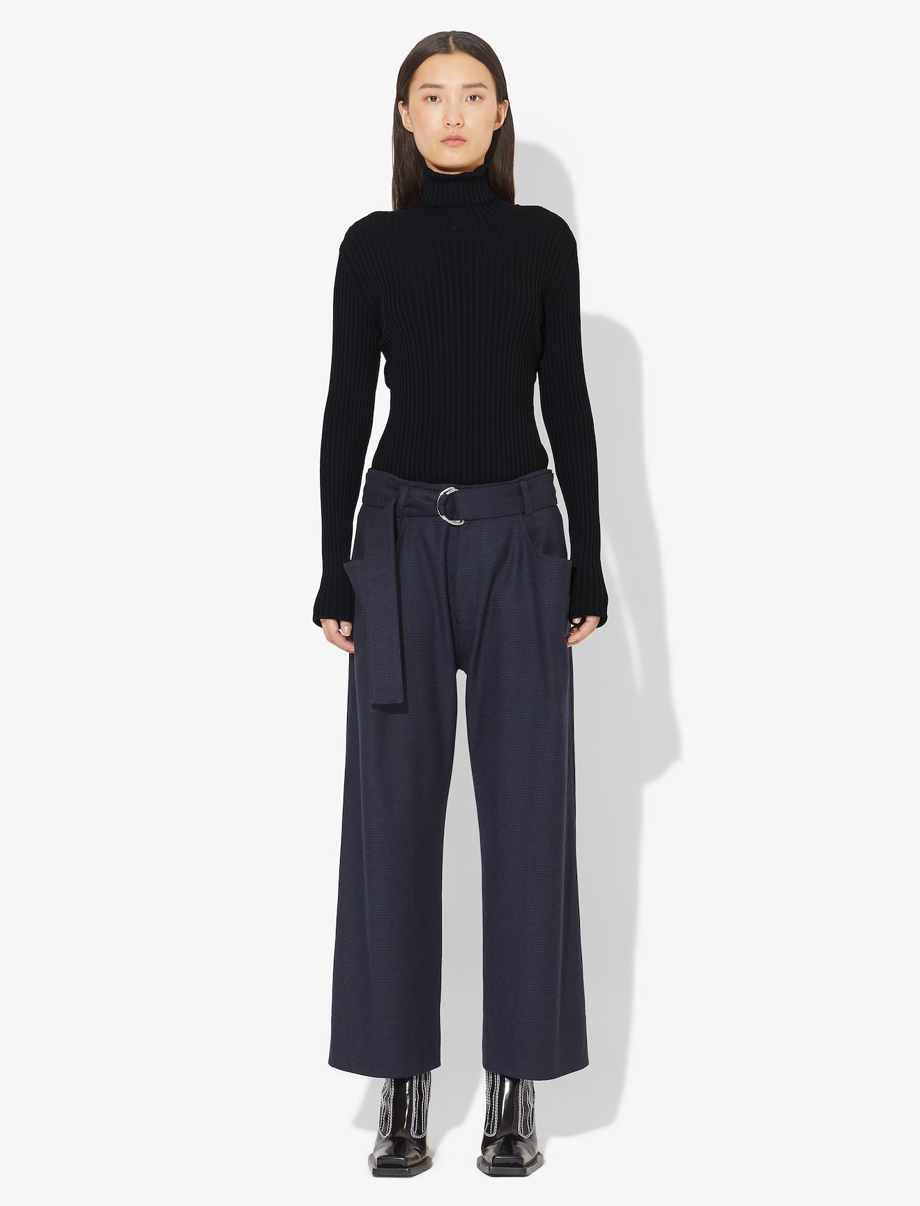 Lightweight Ribbed Turtleneck #1