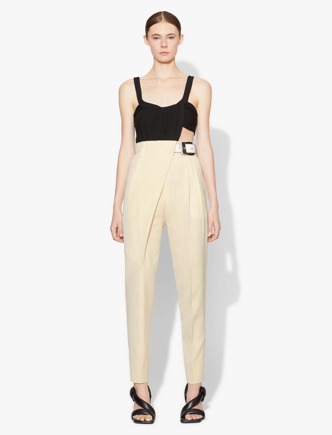 Lightweight Suiting Draped Pants #1