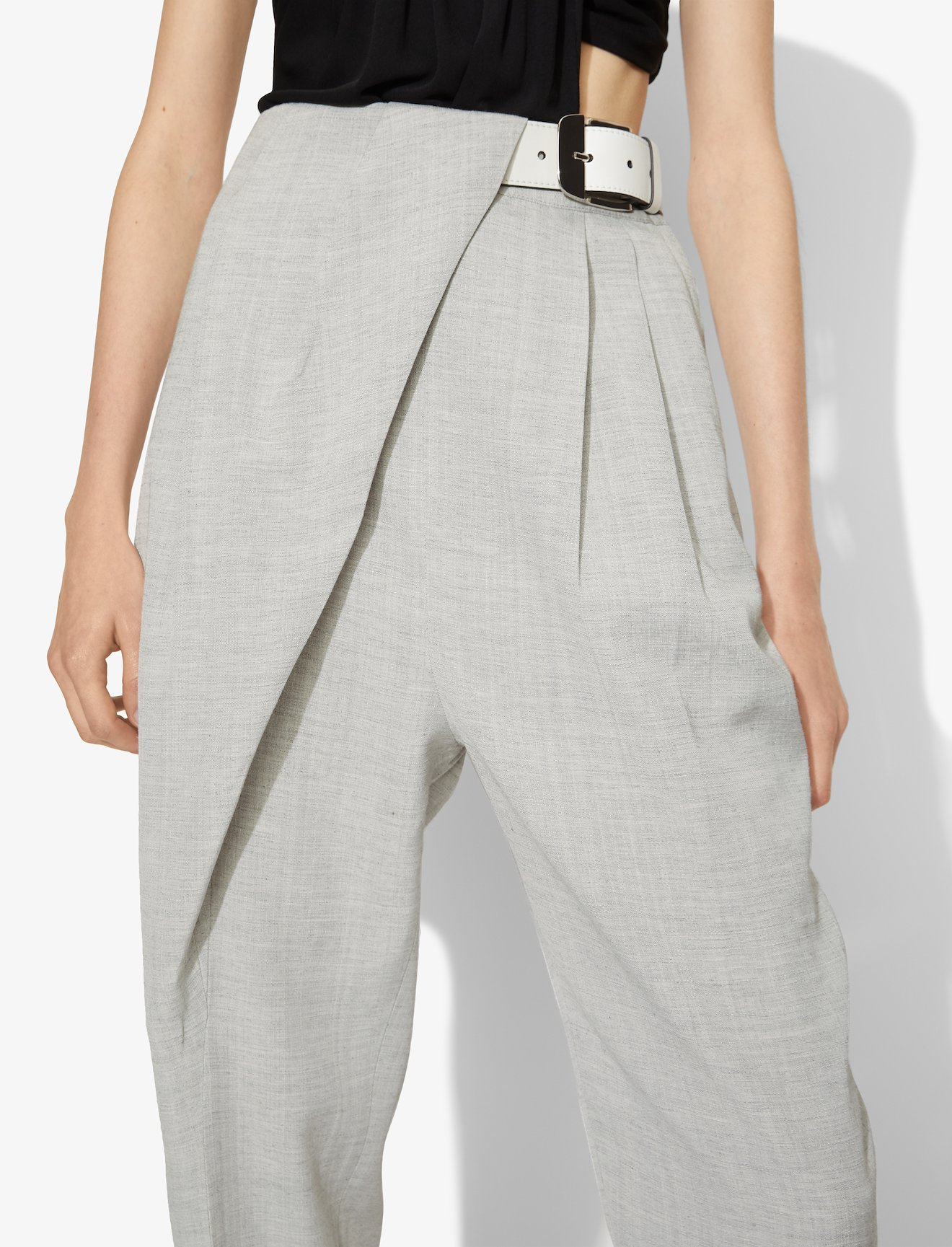 Lightweight Suiting Draped Pants #3