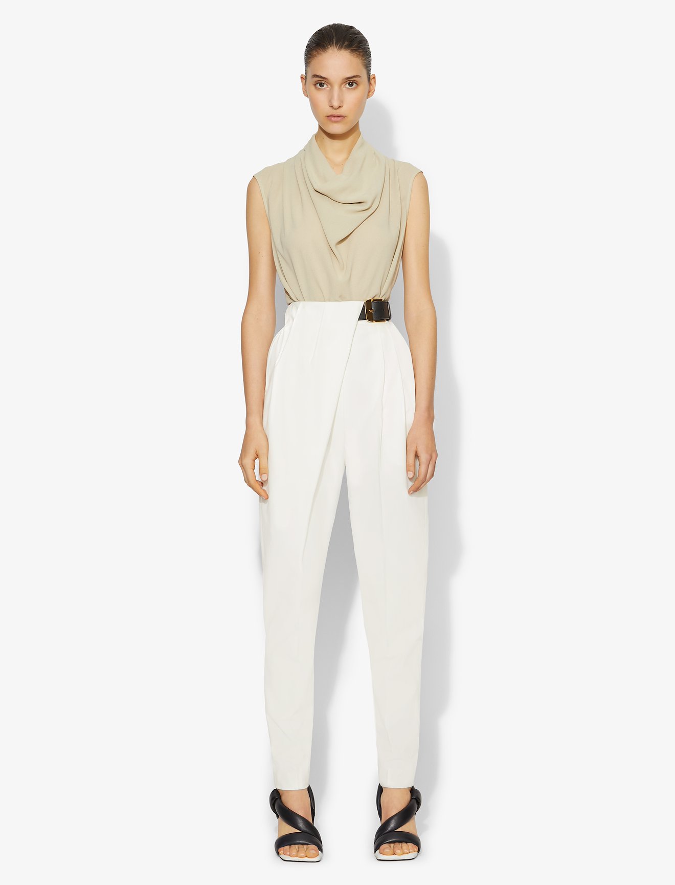 Lightweight Suiting Draped Pants #1
