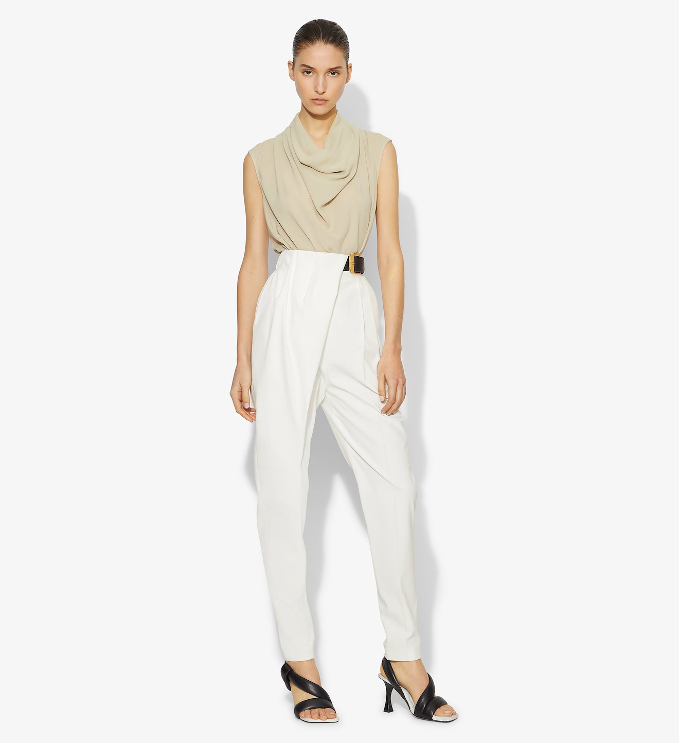 Lightweight Suiting Draped Pants