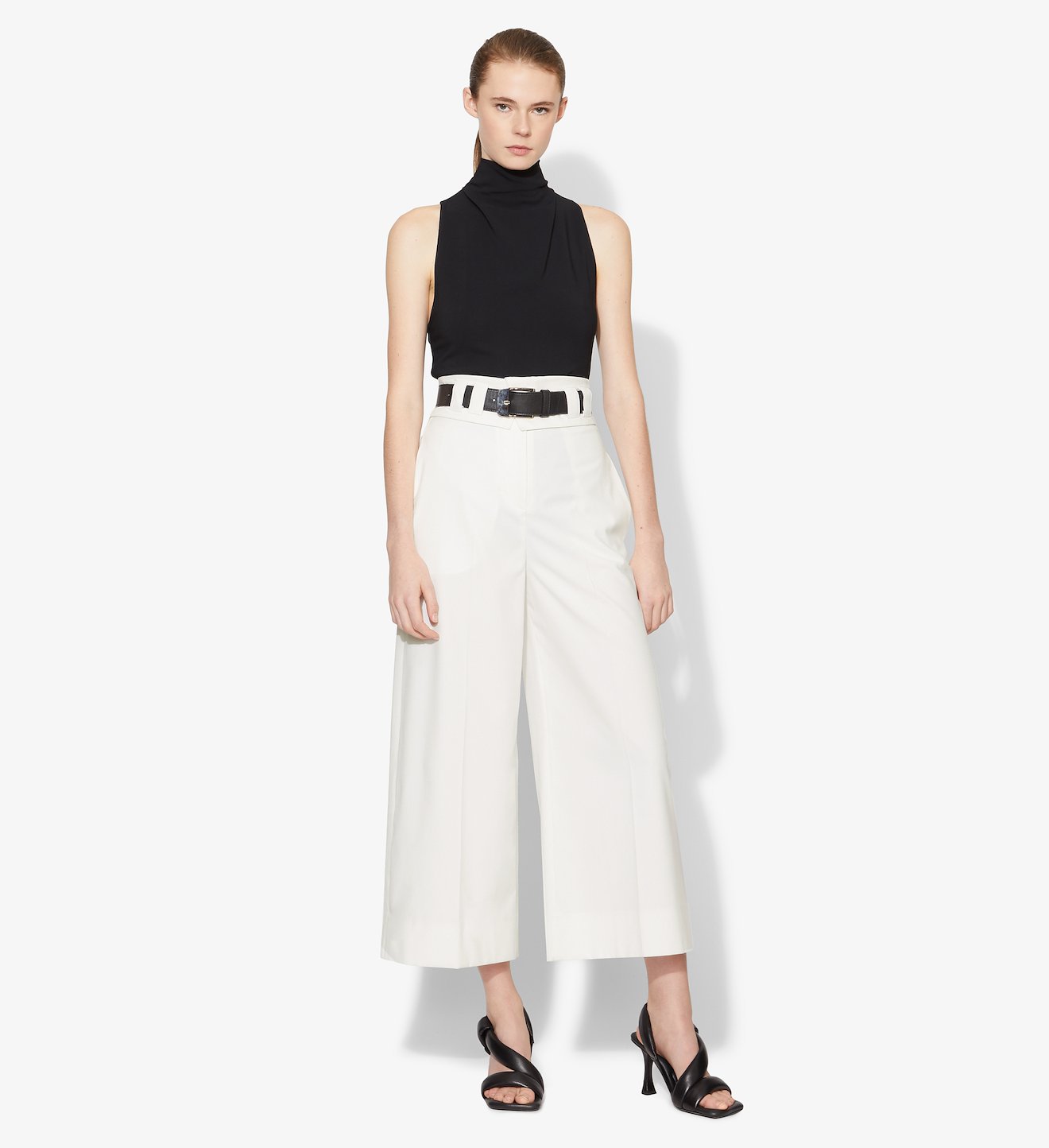 Lightweight Suiting Foldover Culottes