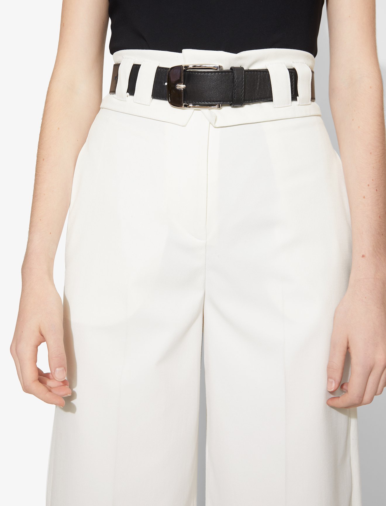 Lightweight Suiting Foldover Culottes #3