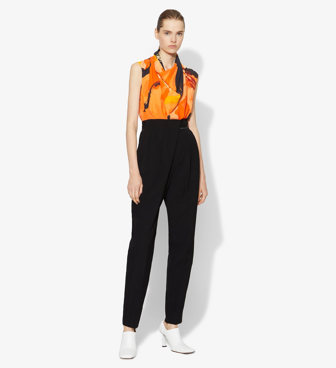 Lightweight Wool Draped Pants