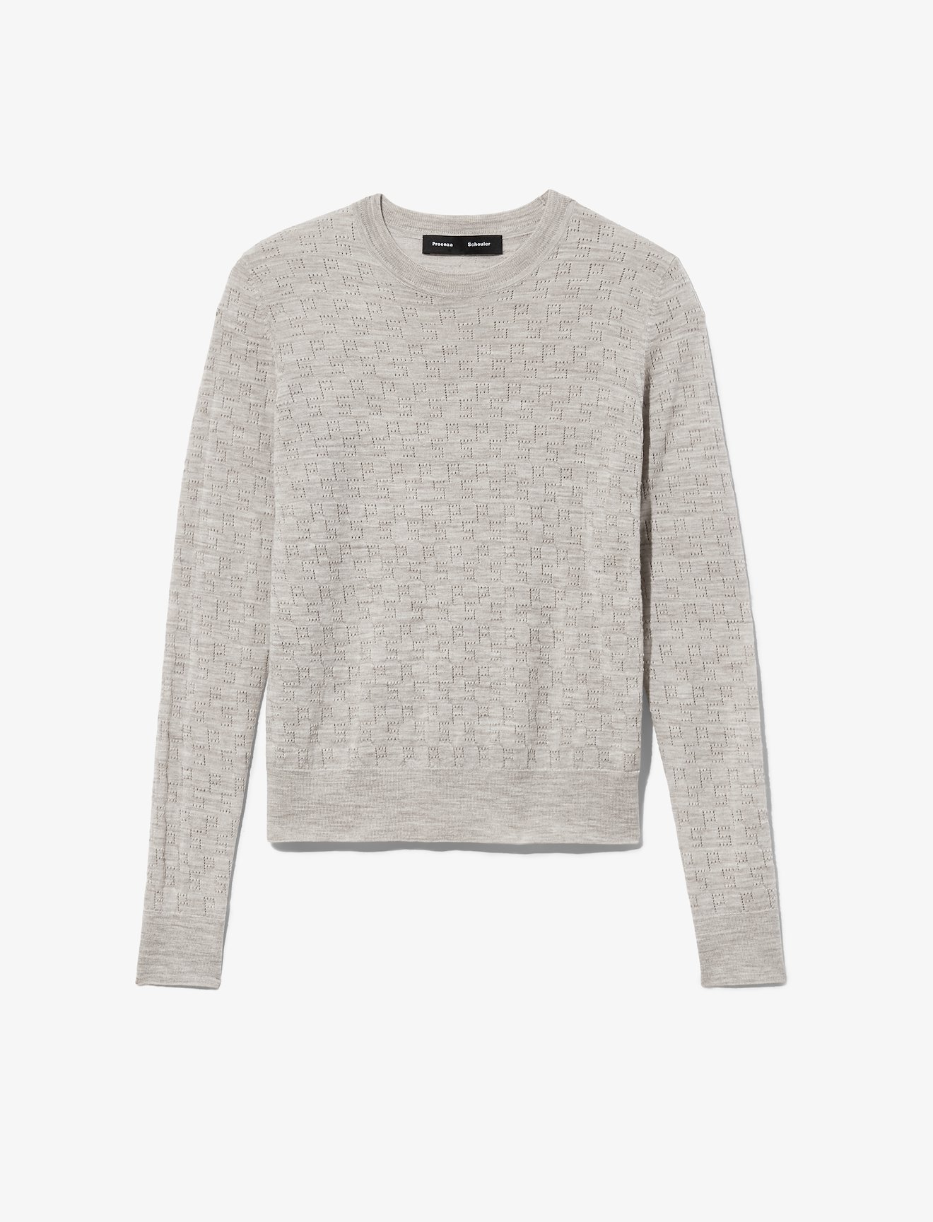 Logo Pointelle Knit Top #4