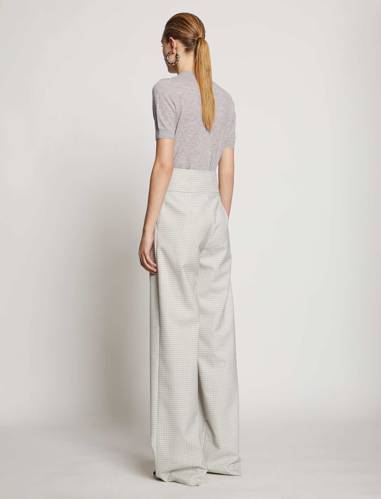 Logo Pointelle Knit Top #2
