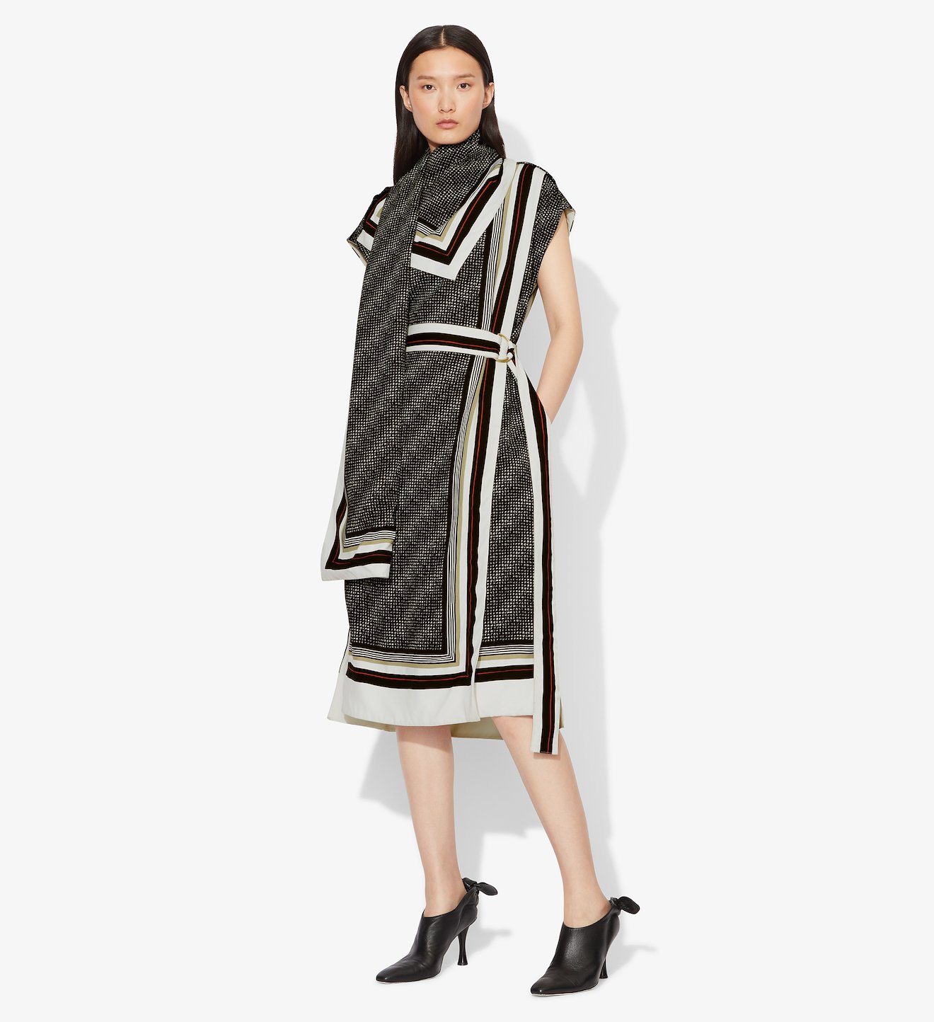 Logo Print Scarf Dress