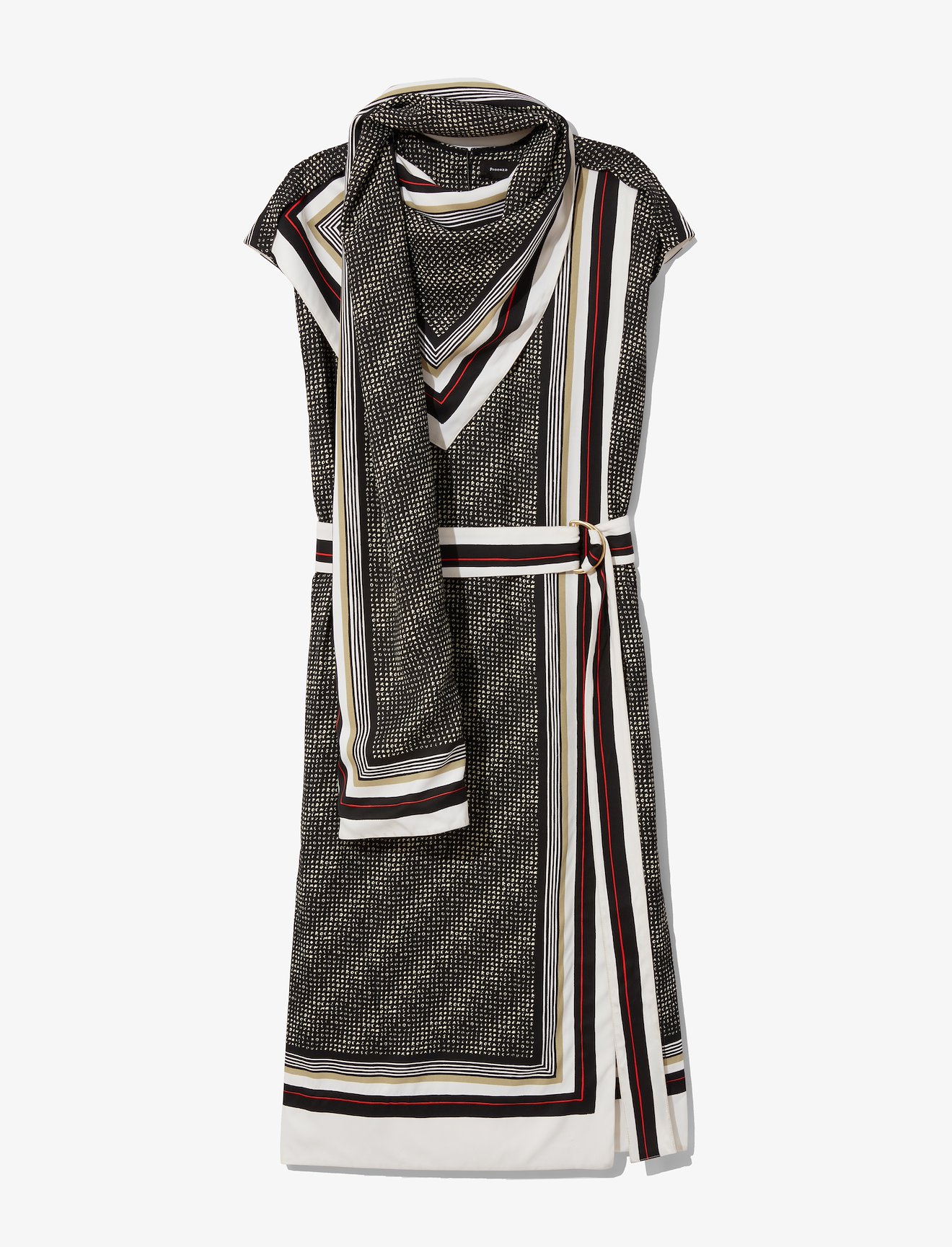 Logo Print Scarf Dress #4