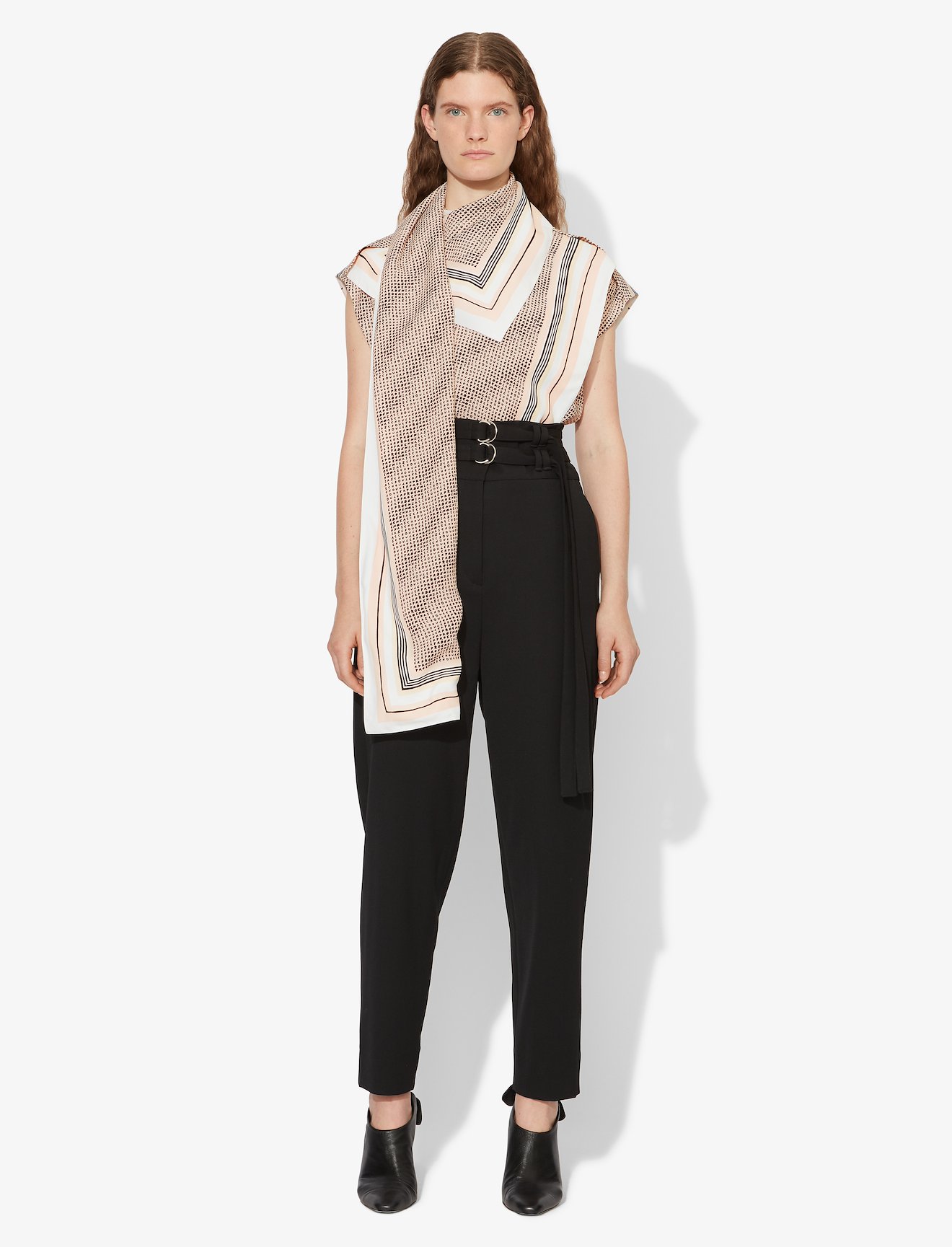 Logo Print Scarf Top #1