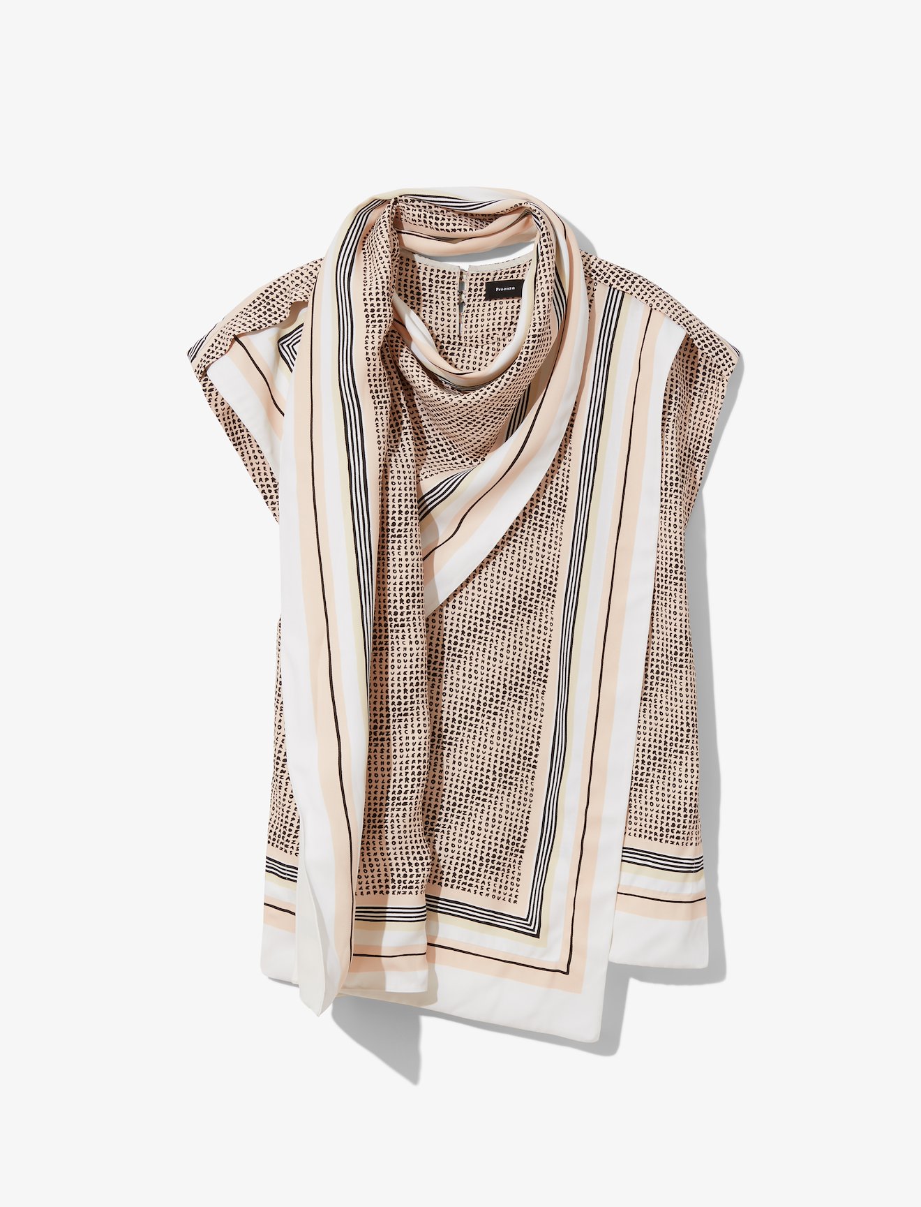 Logo Print Scarf Top #4