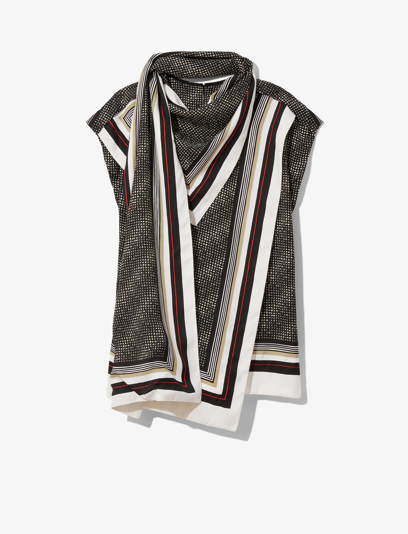 Logo Print Scarf Top #4