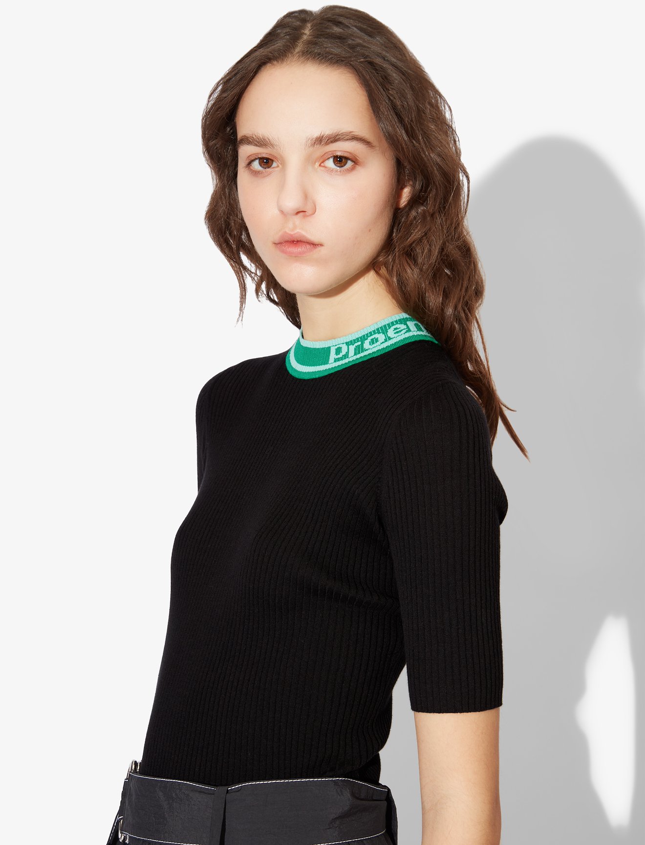 Logo Rib Knit Top #3