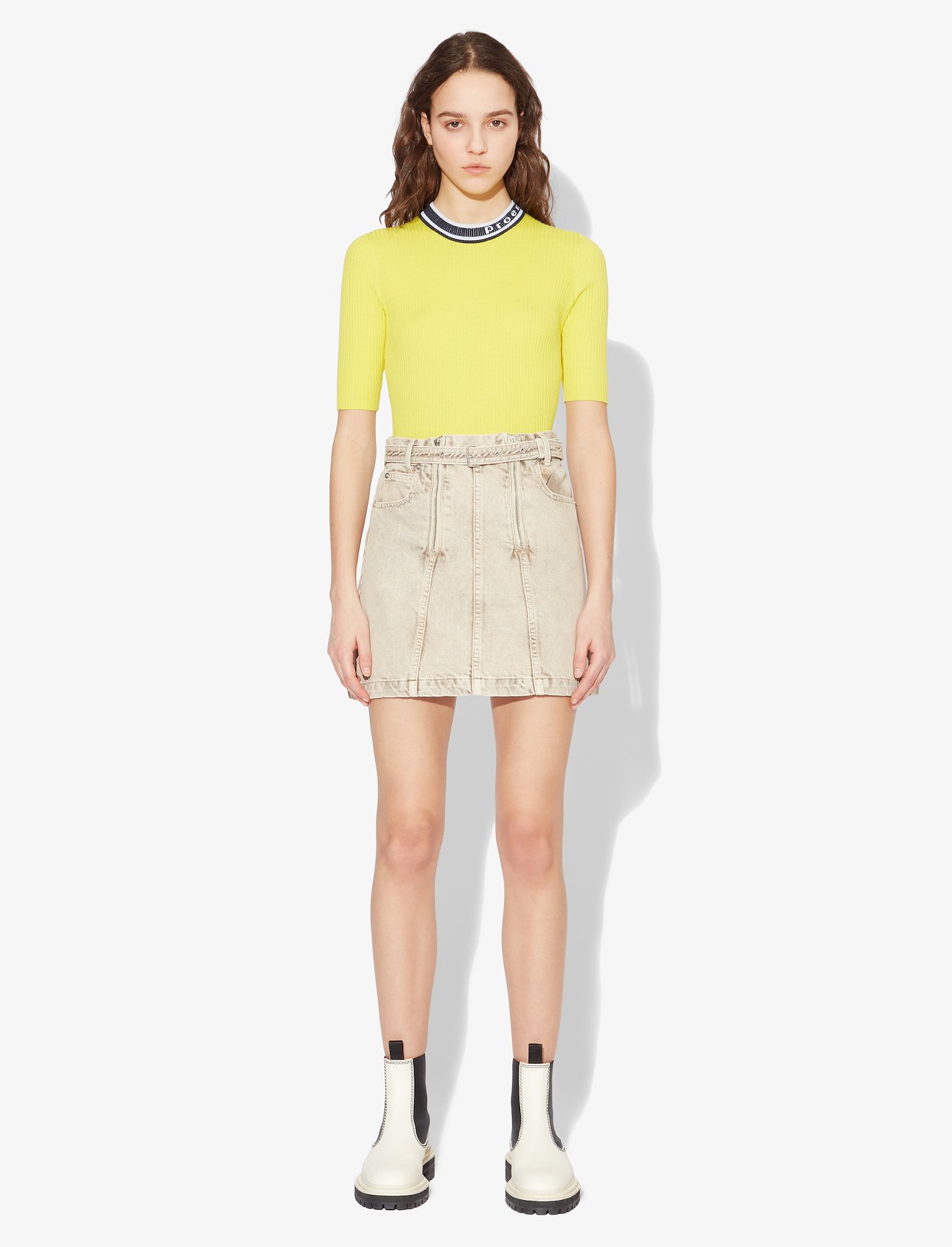 Logo Rib Knit Top #1