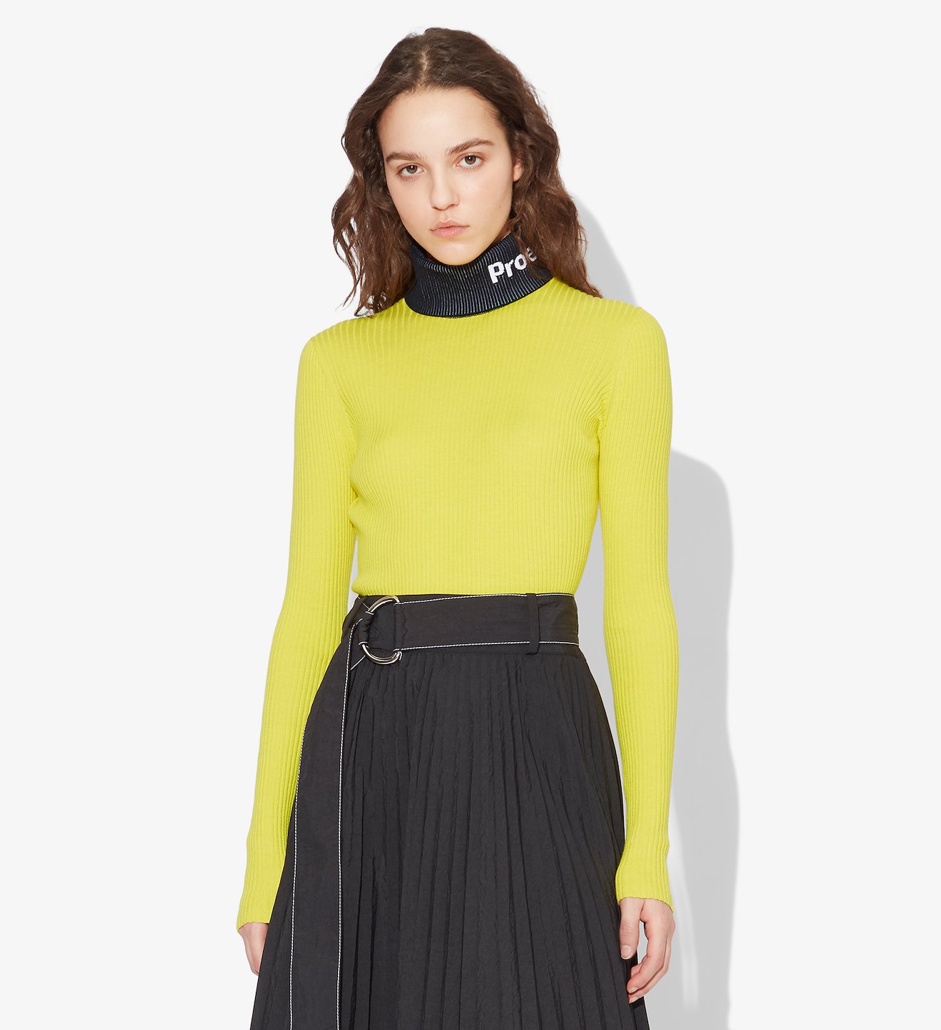 Logo Rib Knit Turtleneck