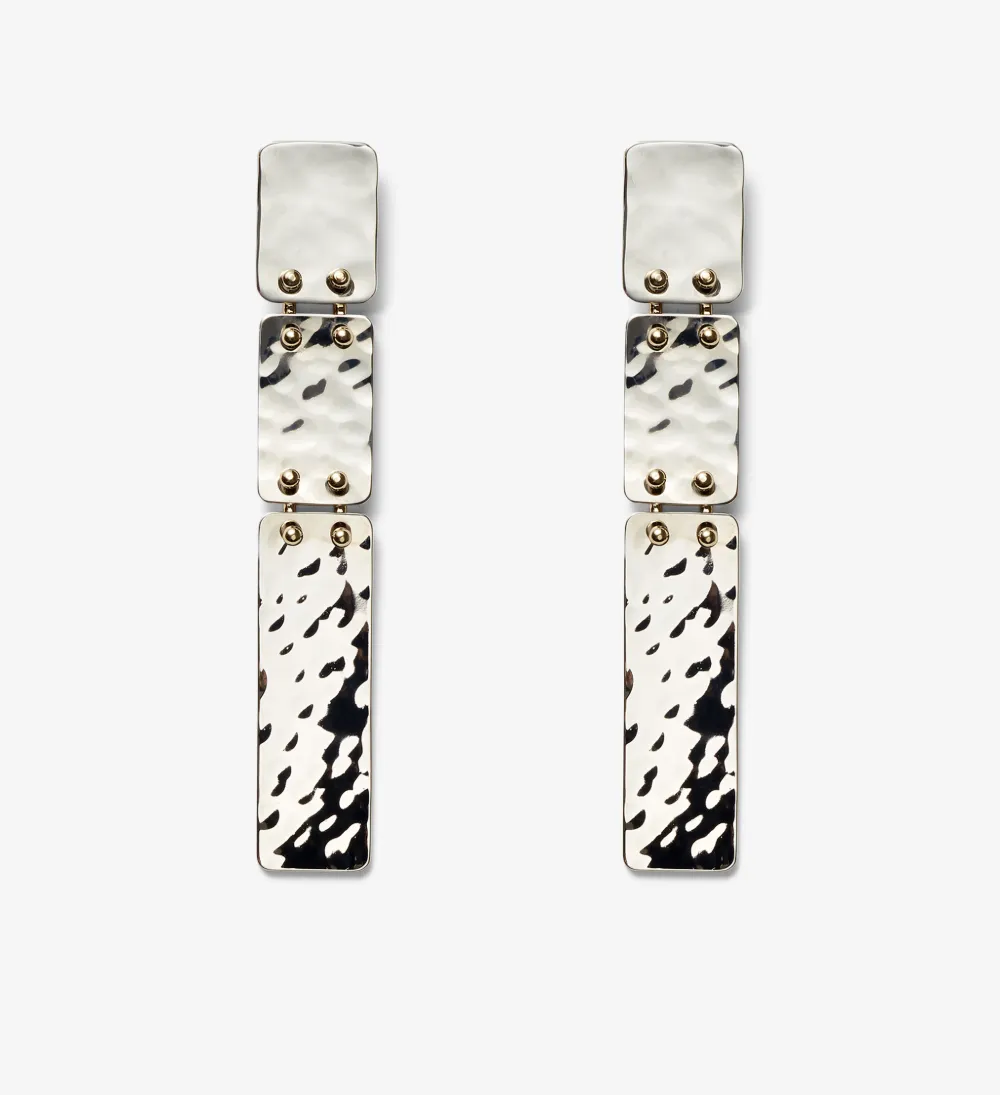 Long Hammered Earrings