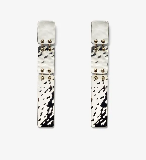 Long Hammered Earrings