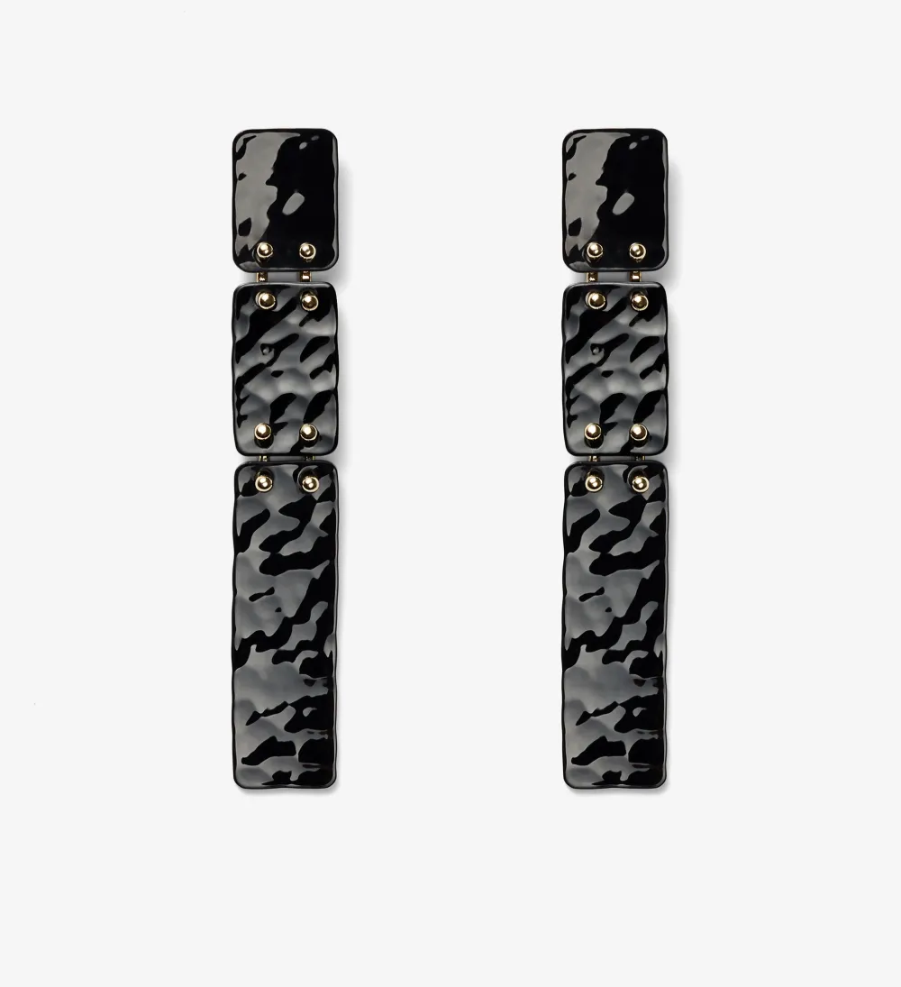 Long Hammered Earrings