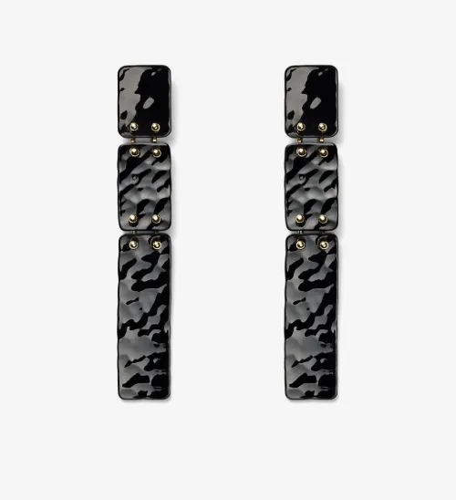 Long Hammered Earrings