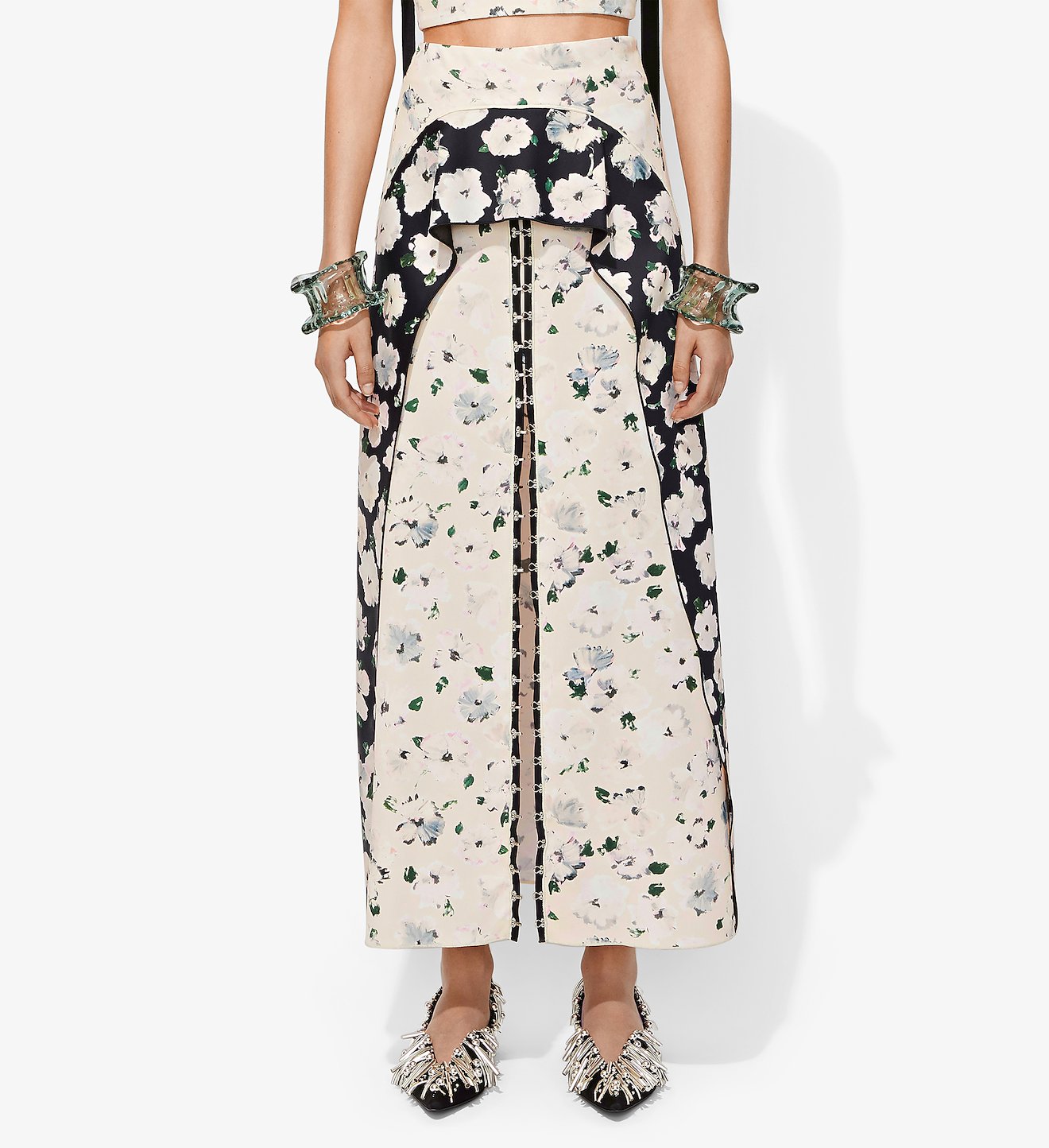 Long Peplum Skirt