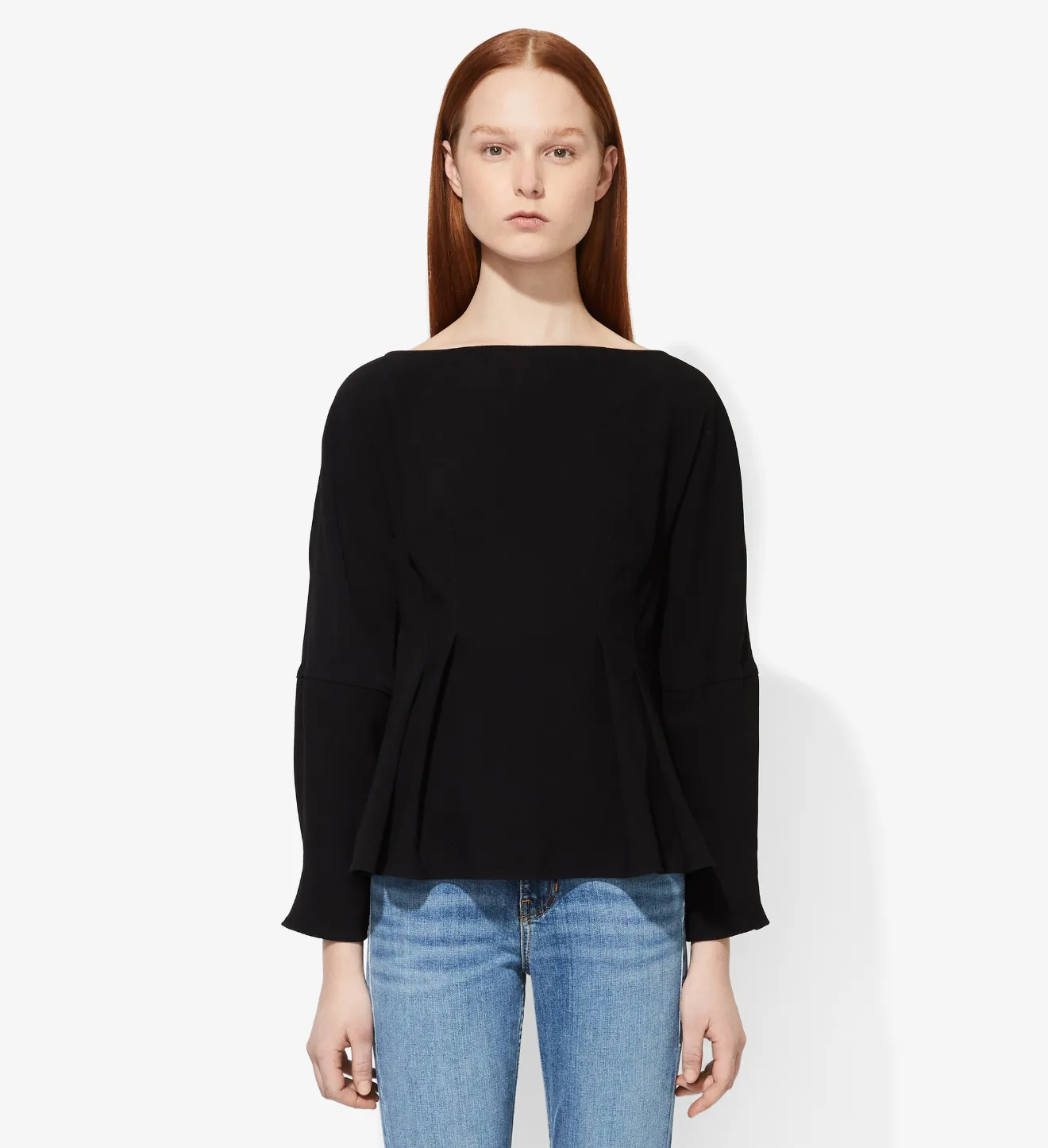 long sleeve peplum top