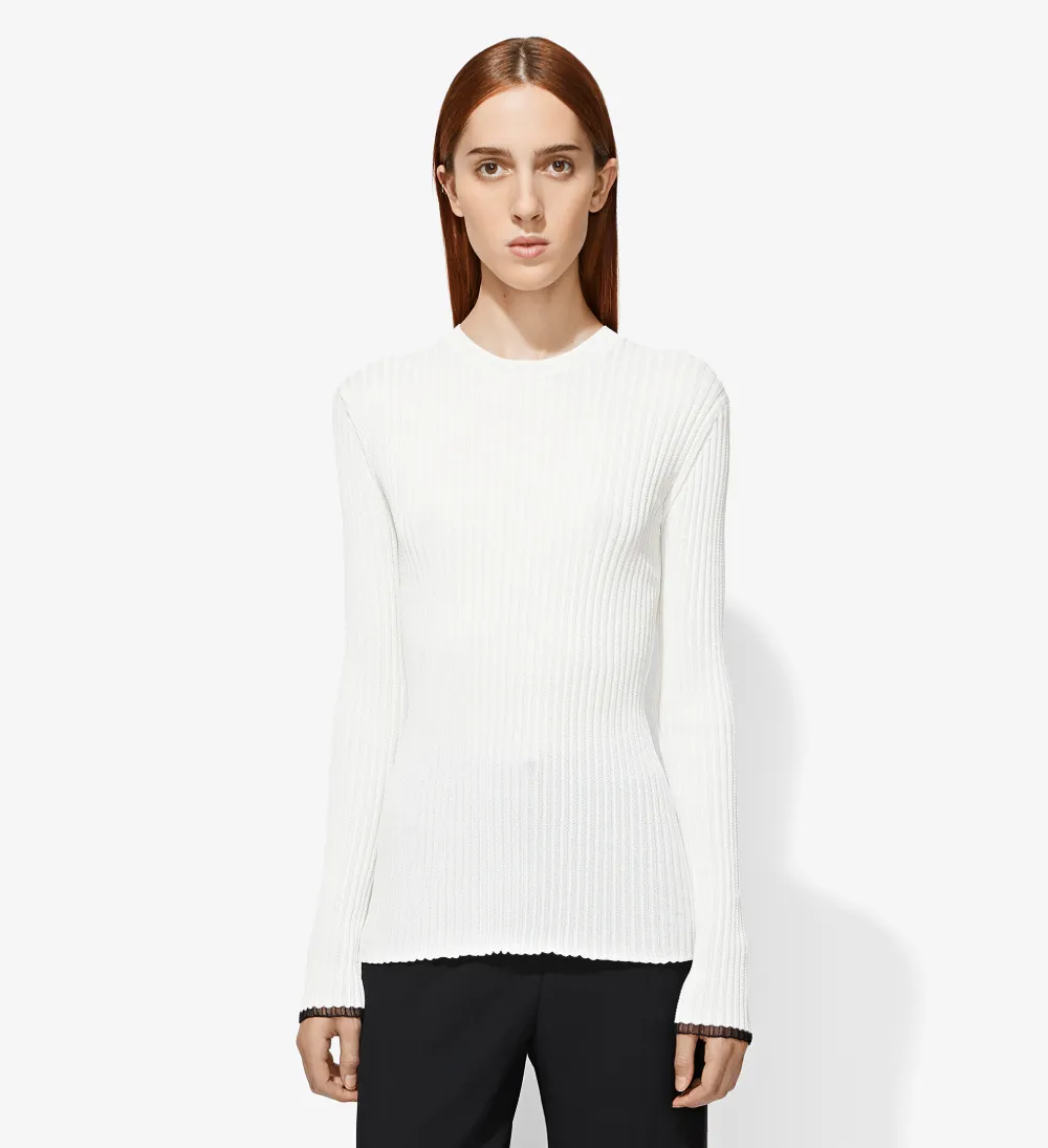 Long Sleeve Ribbed Crewneck