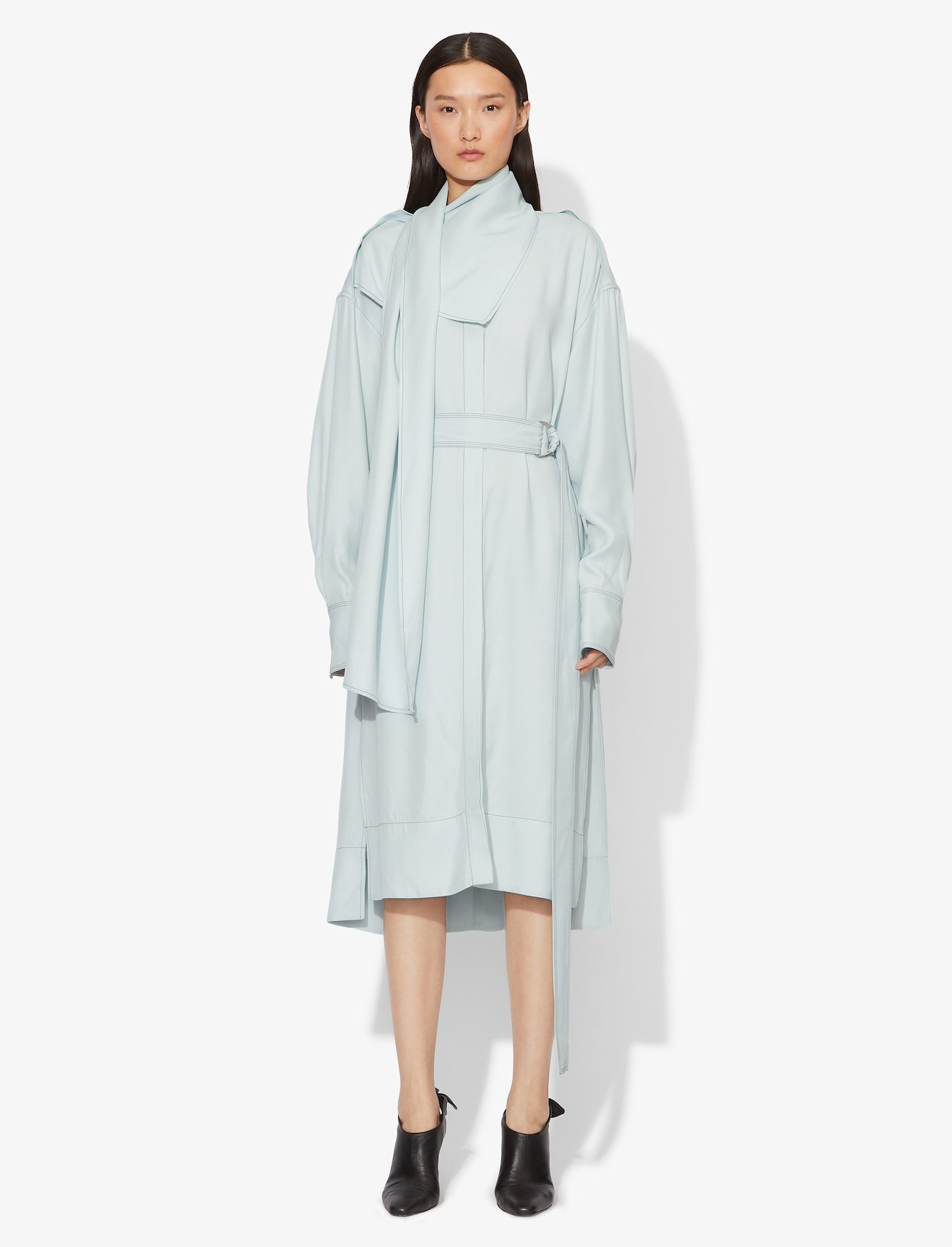 Long Sleeve Scarf Dress #1