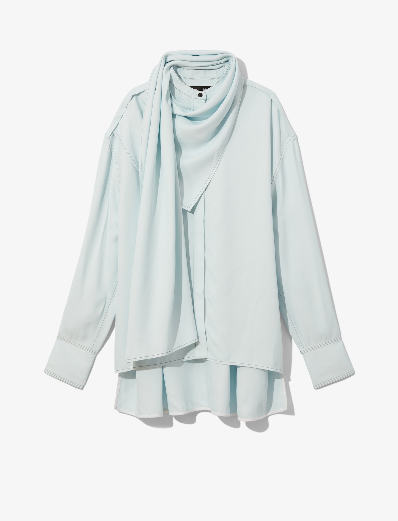 Long Sleeve Scarf Shirt #4