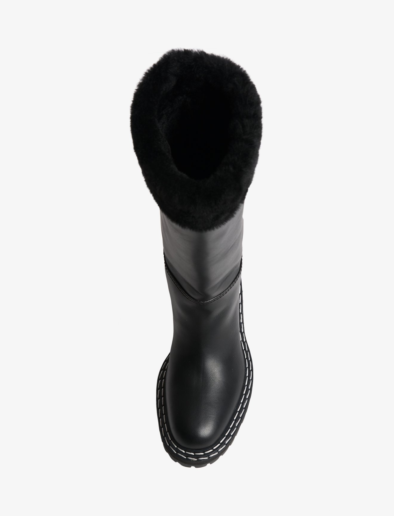 Lug Shearling Tall Boots #3