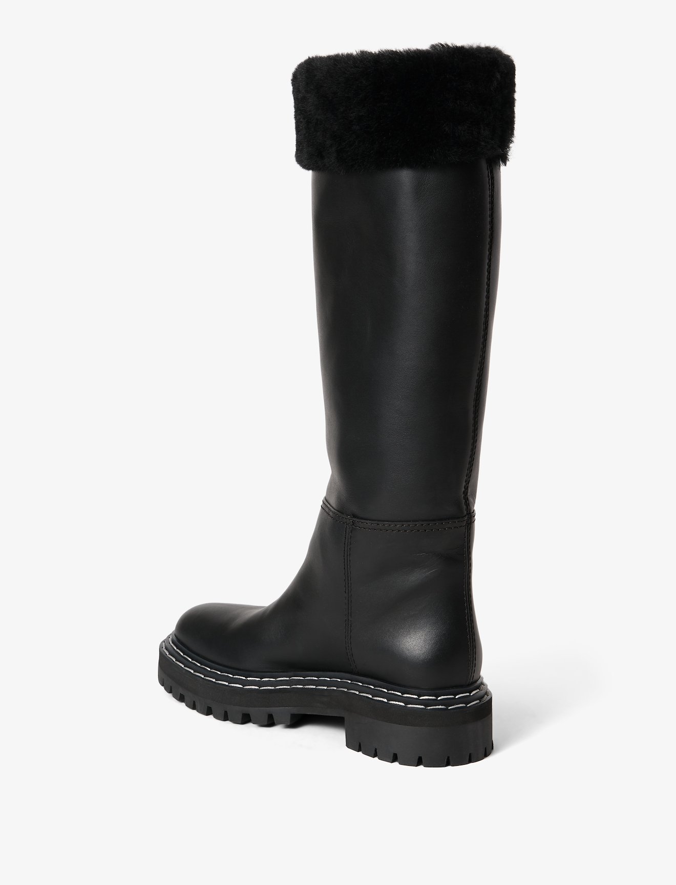 Lug Shearling Tall Boots #2