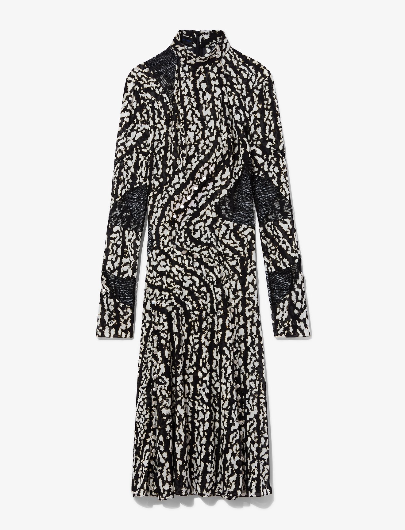 Marble Print Chiffon Dress #4