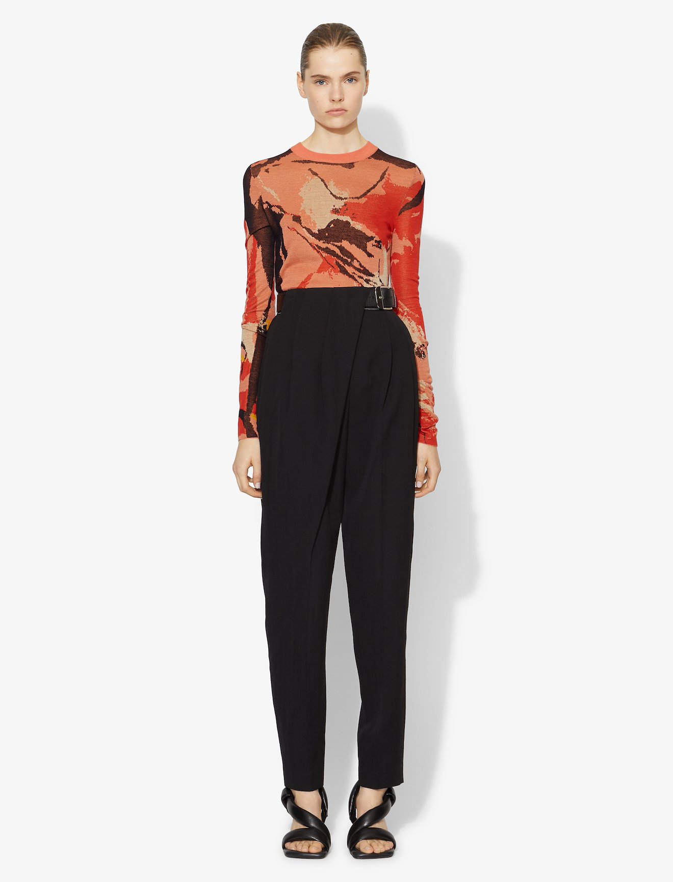 Marocaine Silk Jacquard Knit Top #1