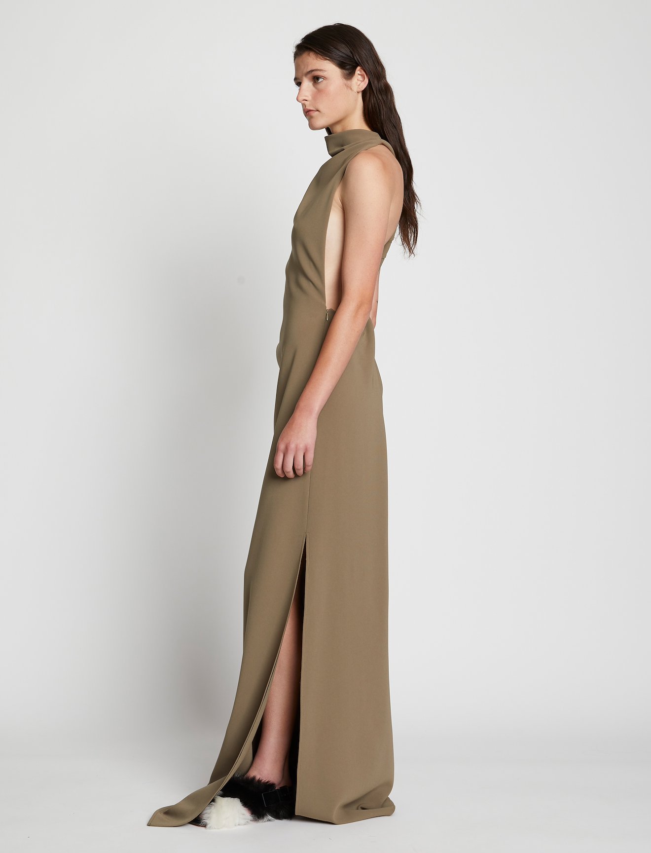 Matte Crepe Backless Dress #1