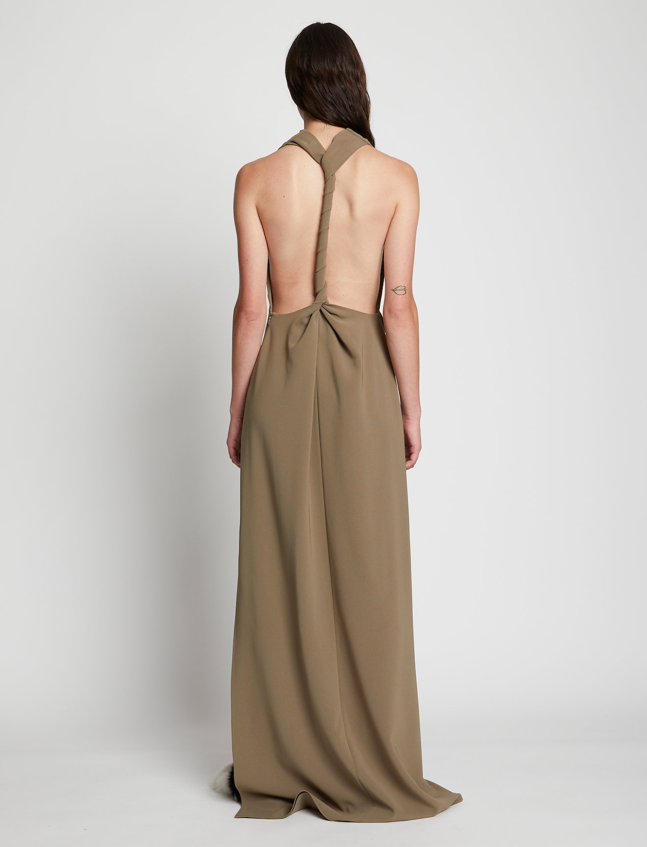 Matte Crepe Backless Dress #2