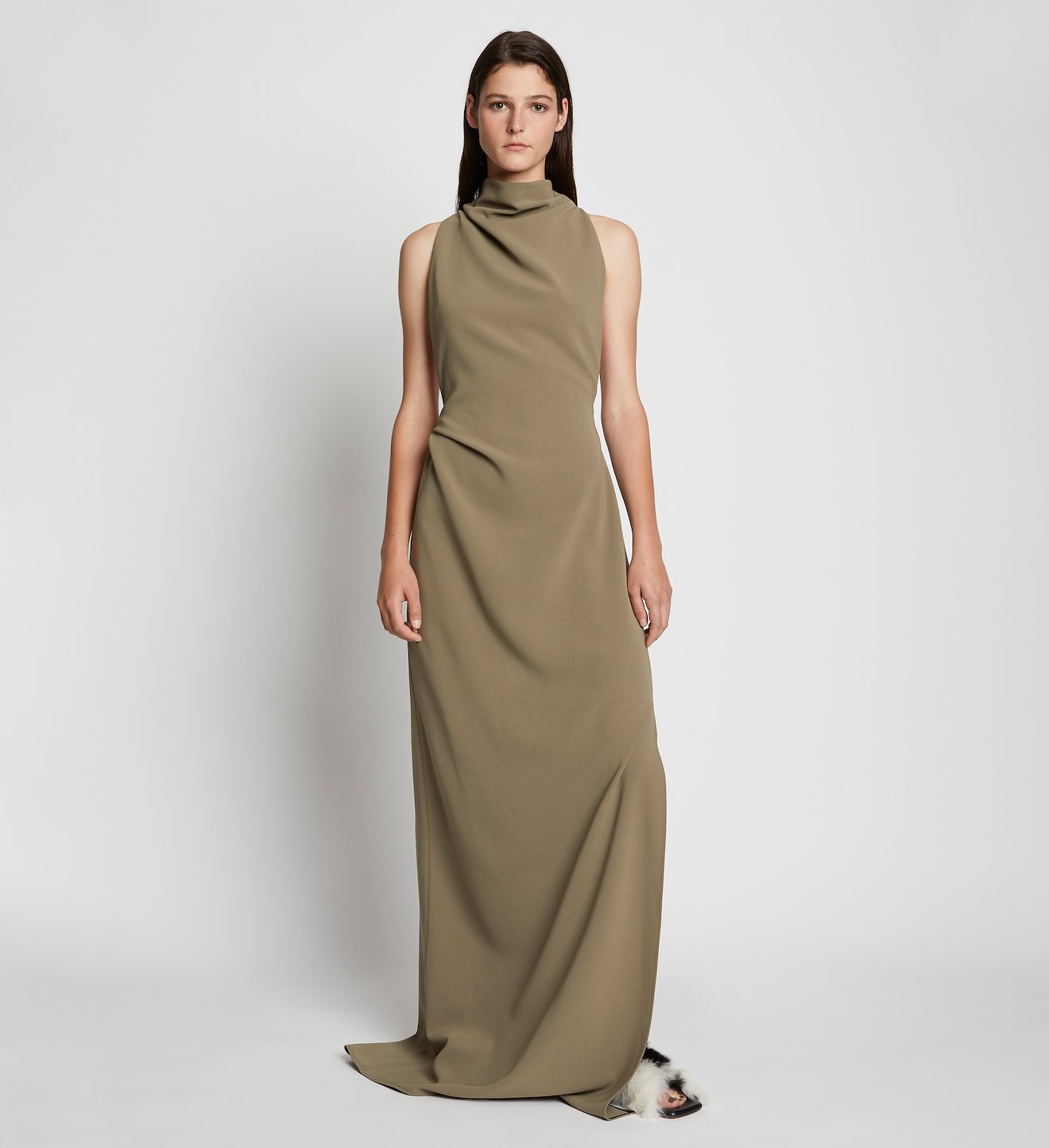 Matte Crepe Backless Dress