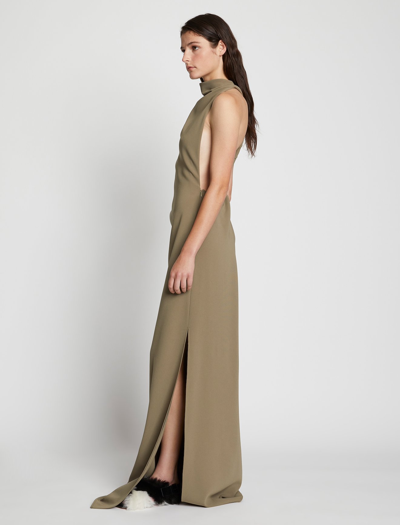 Matte Crepe Backless Dress #1
