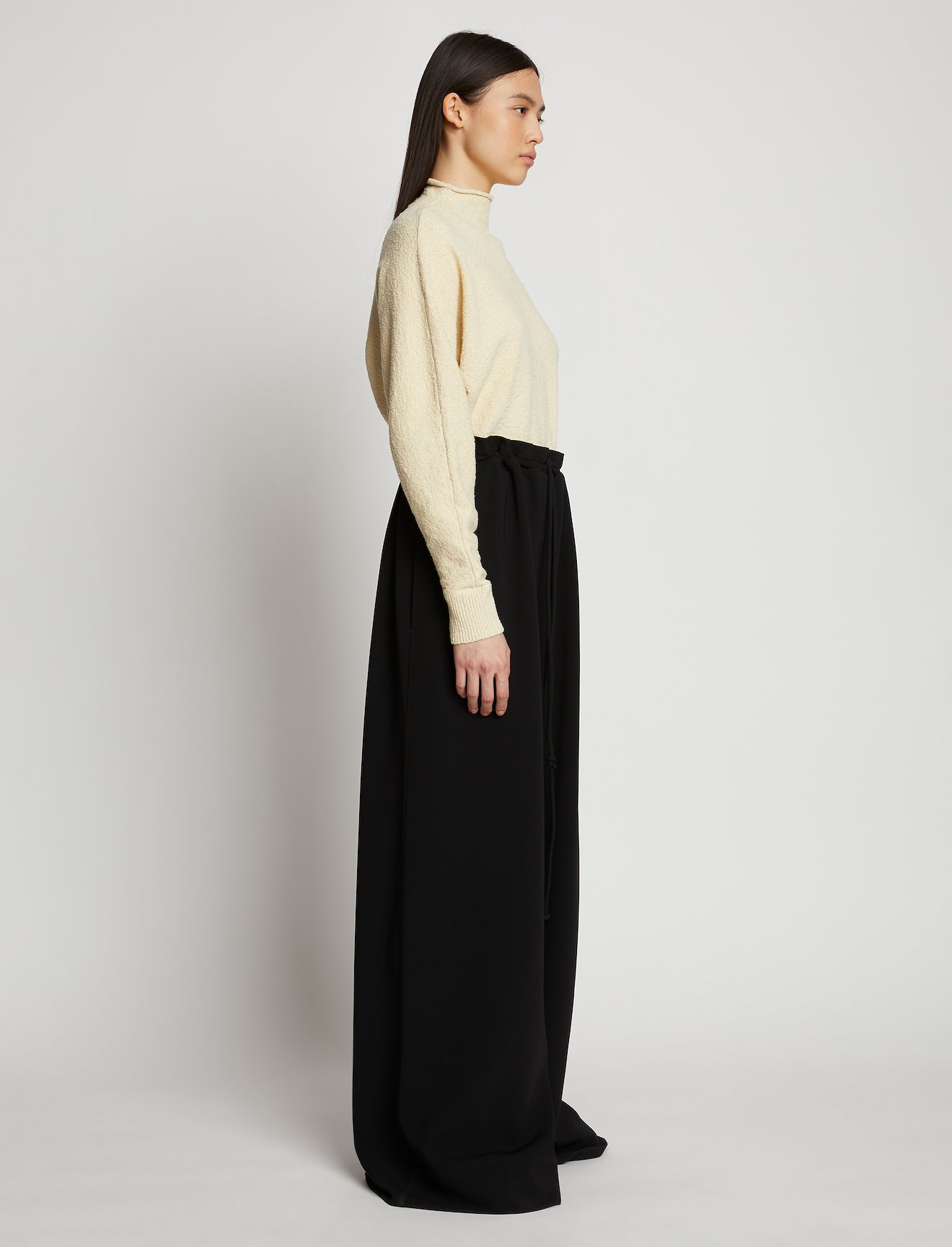 Matte Crepe Drawstring Pants #1