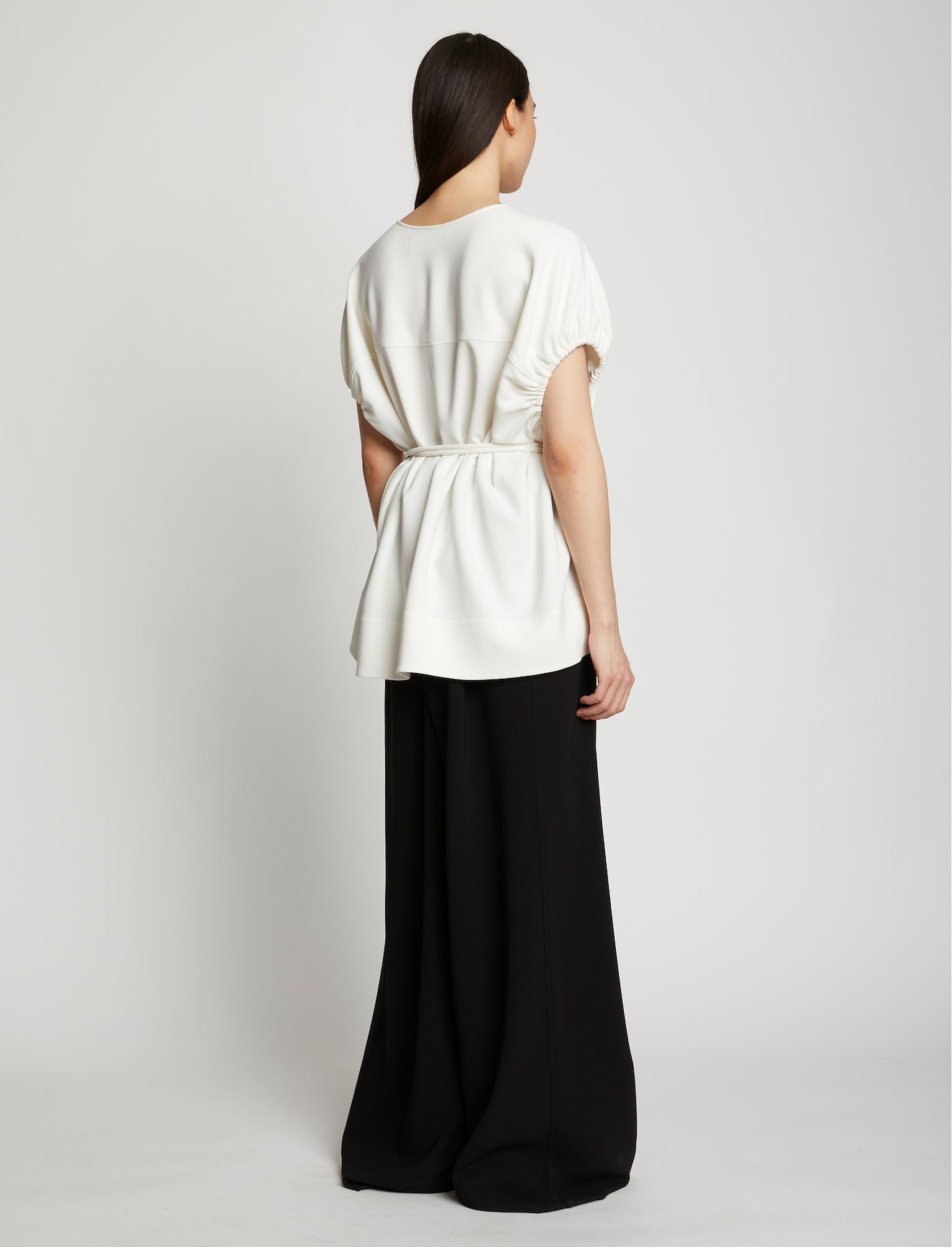 Matte Crepe Rounded Sleeve Top #2