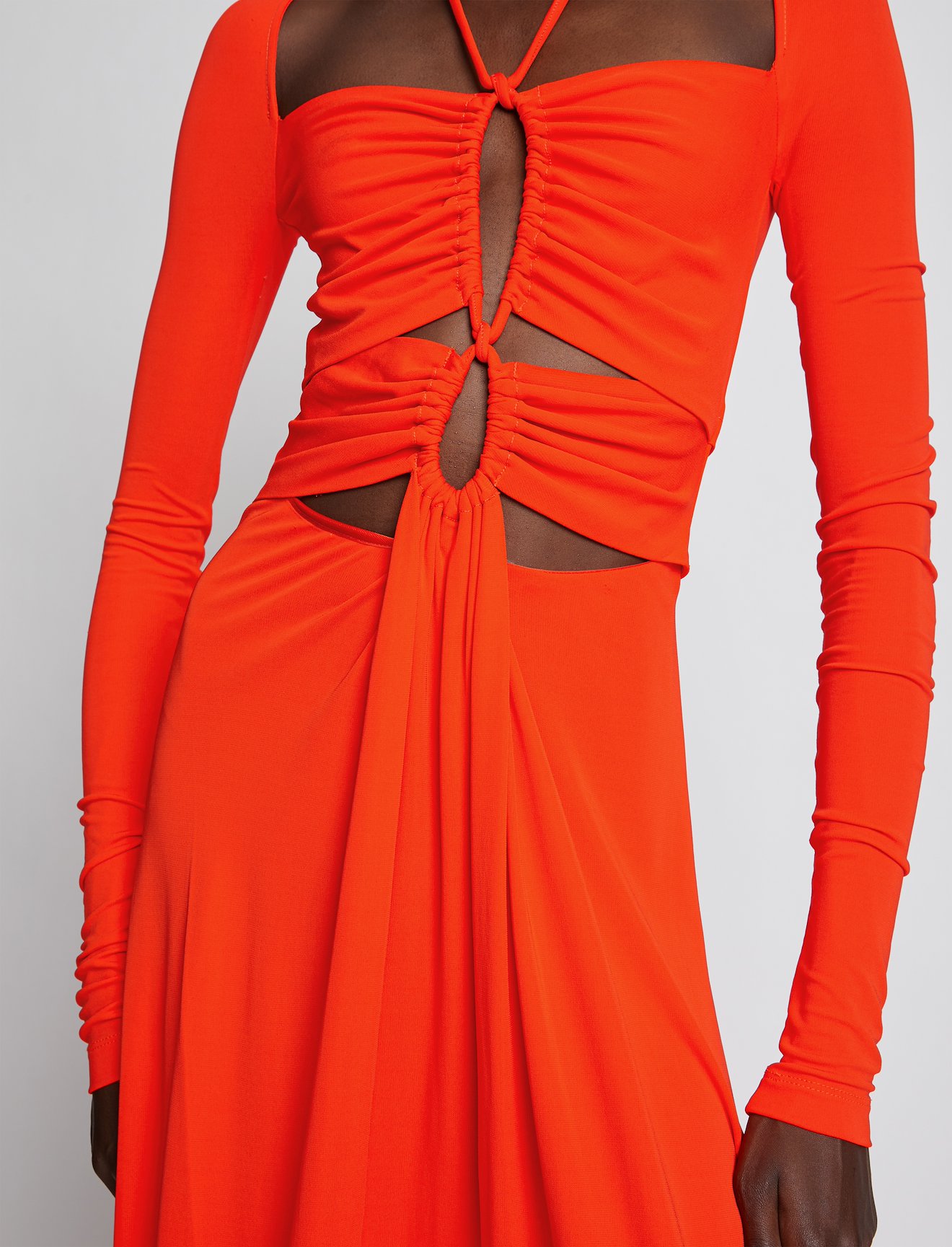 Matte Jersey Drawstring Dress #3