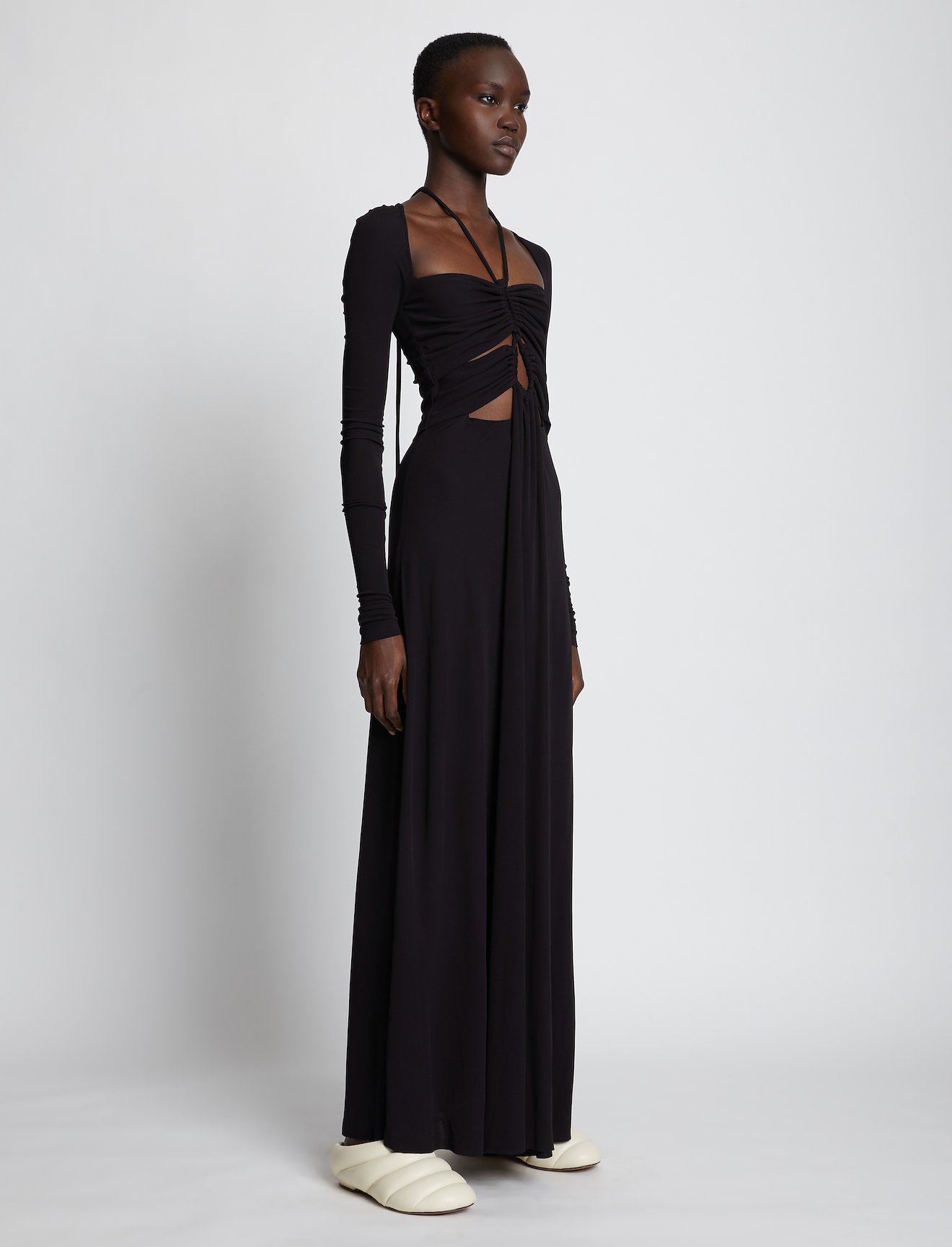 Matte Jersey Drawstring Dress #1