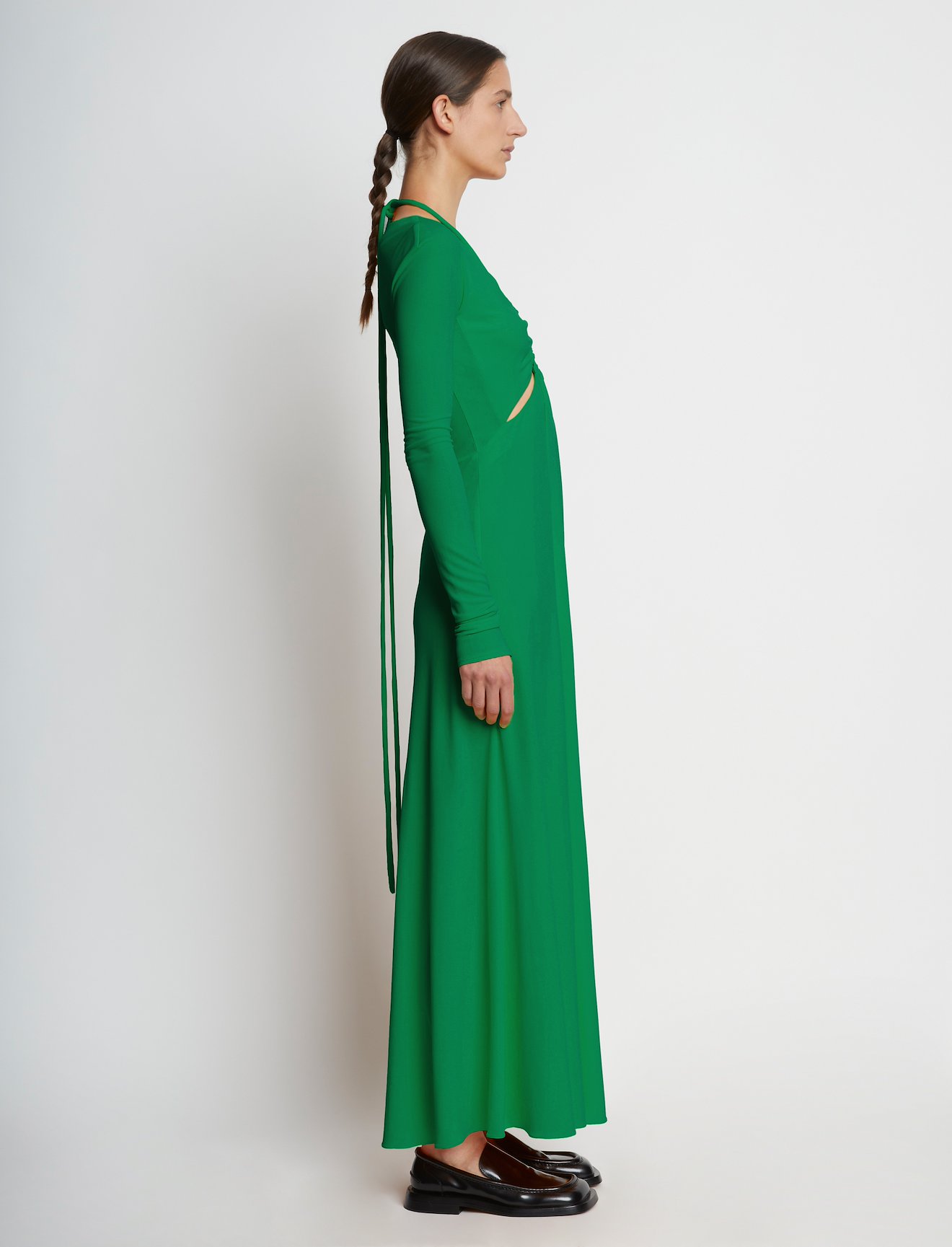 Matte Jersey Long Sleeve Dress #1