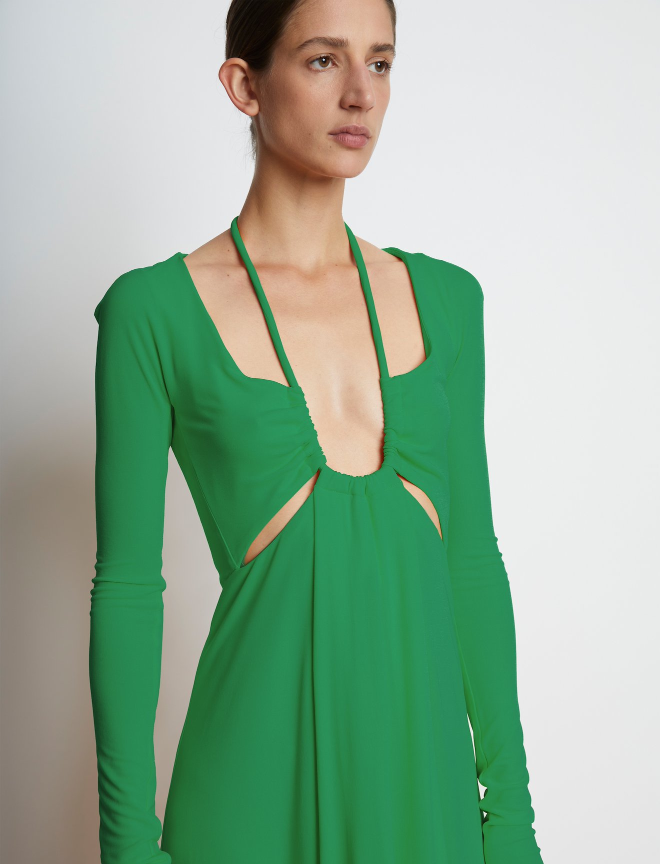 Matte Jersey Long Sleeve Dress #3