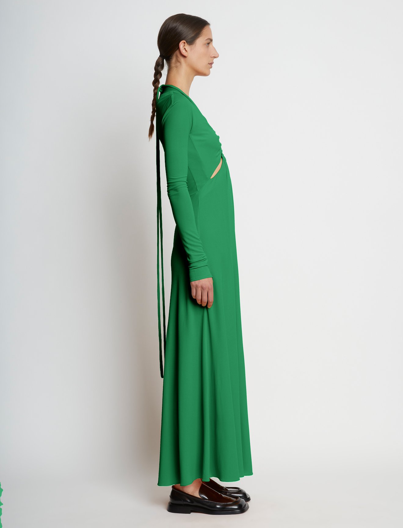 Matte Jersey Long Sleeve Dress #1
