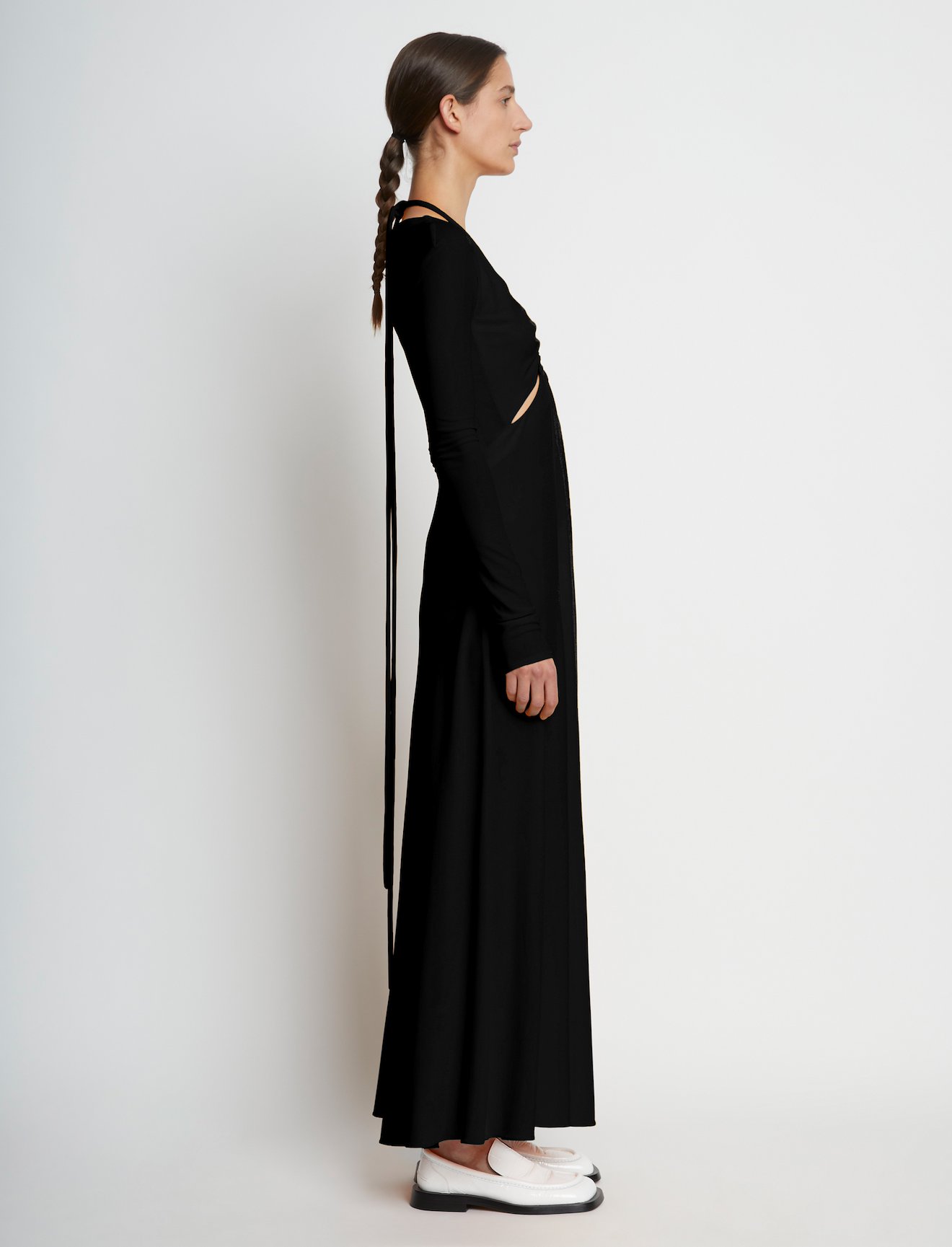 Matte Jersey Long Sleeve Dress #1