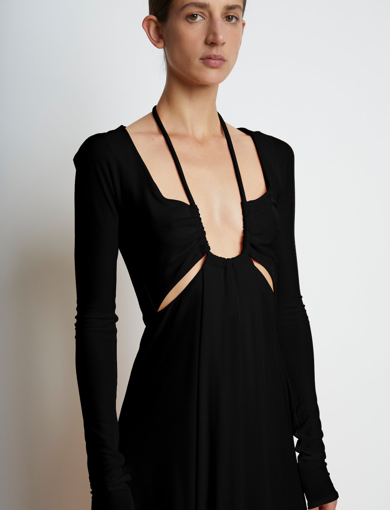 Matte Jersey Long Sleeve Dress #3