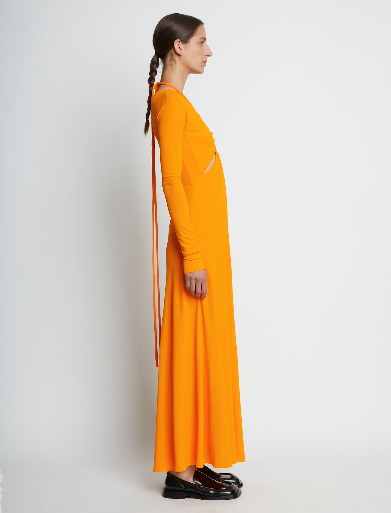 Matte Jersey Long Sleeve Dress #1