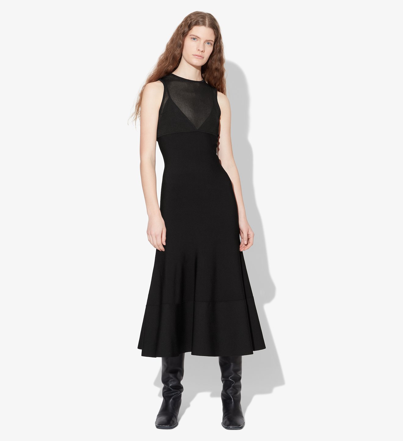 Matte Viscose Knit Dress