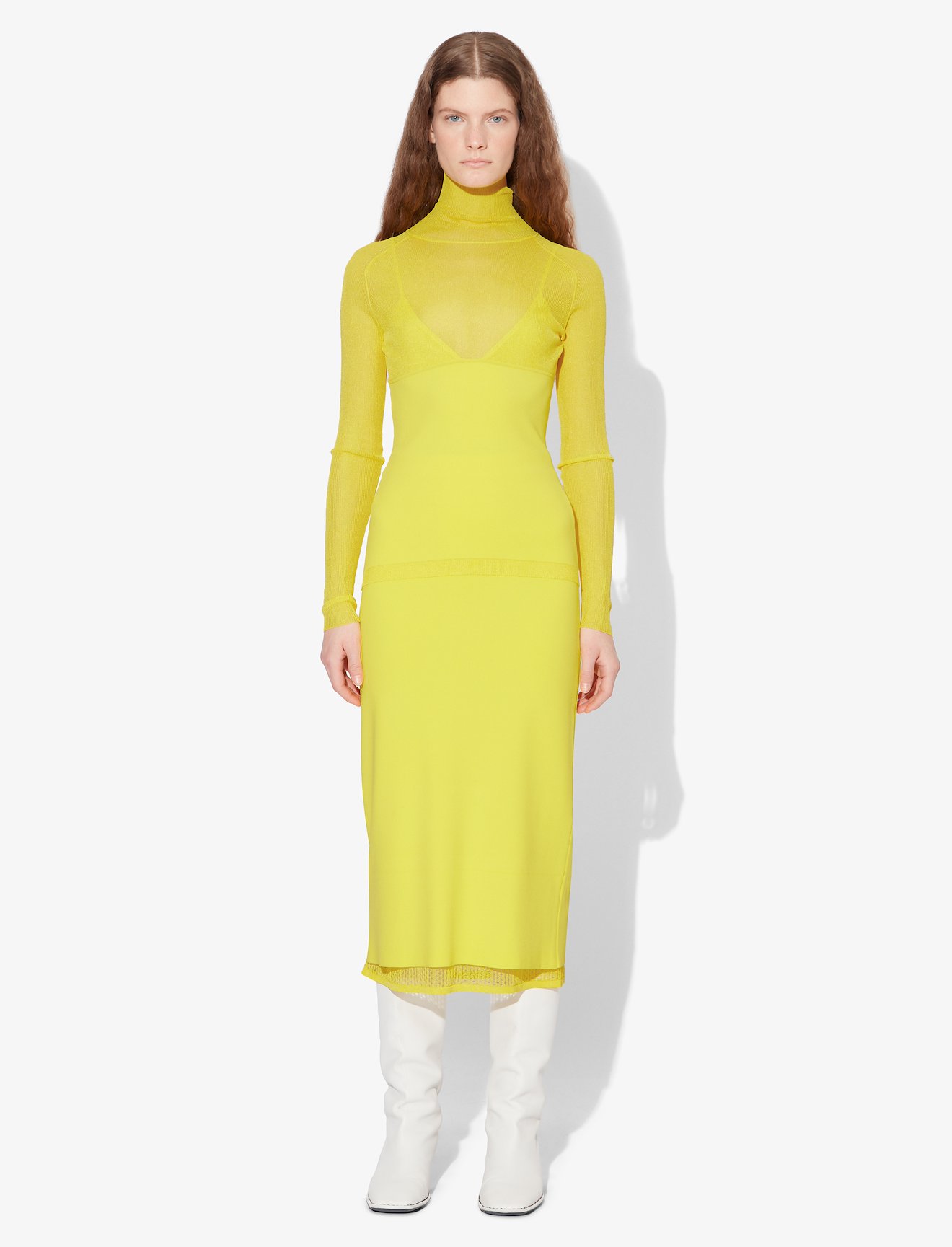 Matte Viscose Knit Turtleneck #1